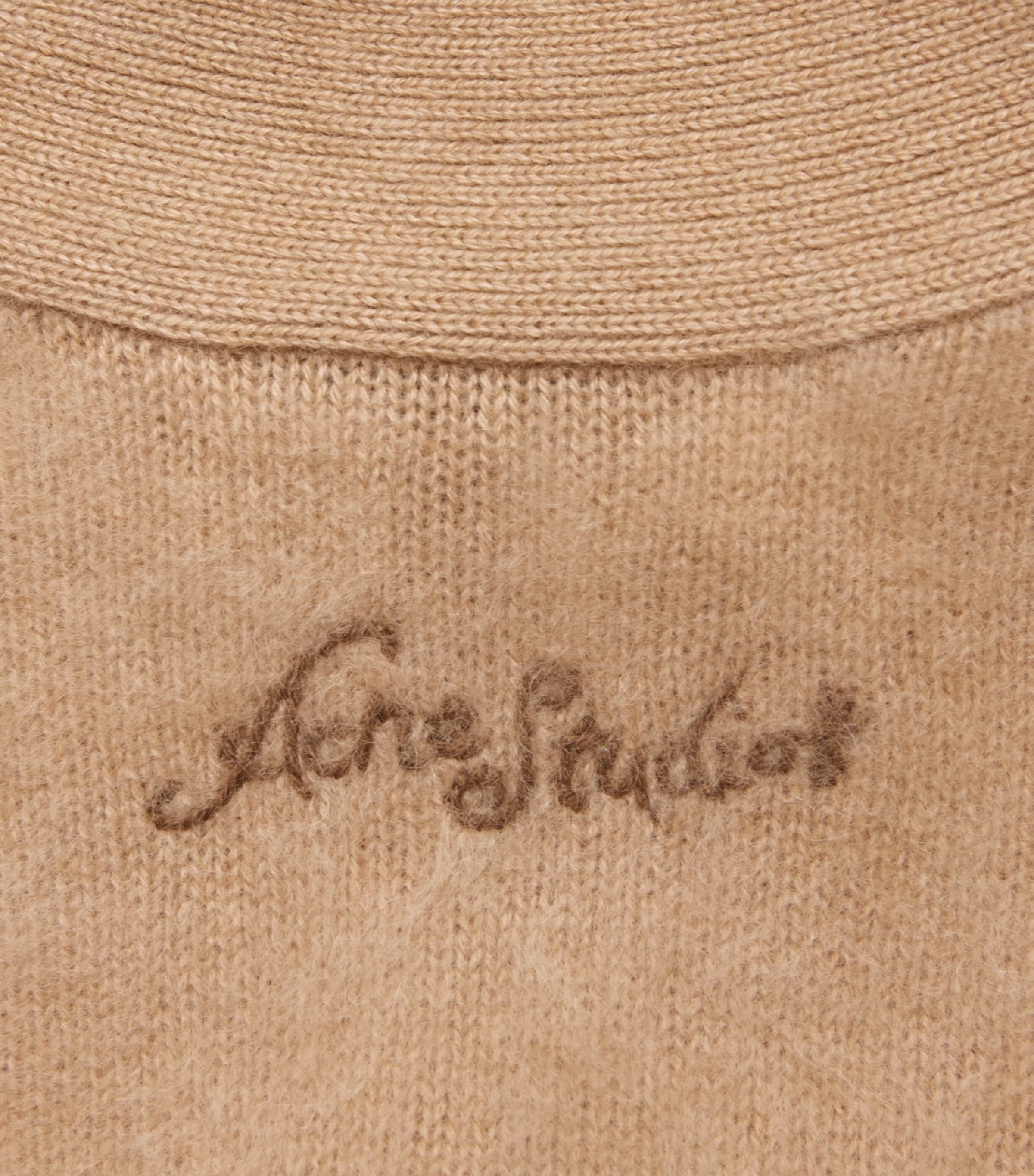 Acne Studios Womens Cashmere Relaxed Cardigan Adv Light Brown Image 6