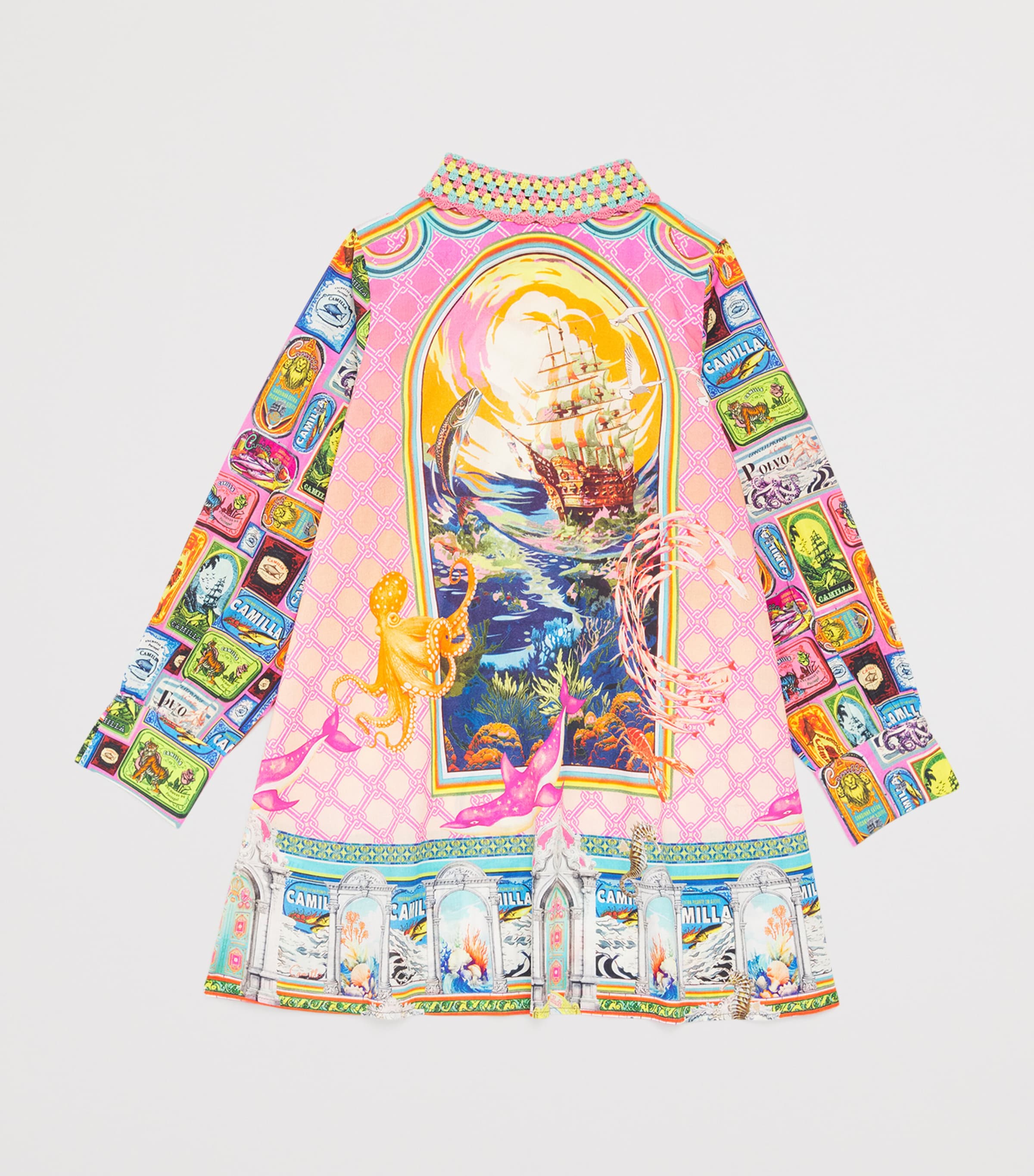 Cotton Salty Splendour Shirt Dress (4-10 Years) SALTSPLD Image 2