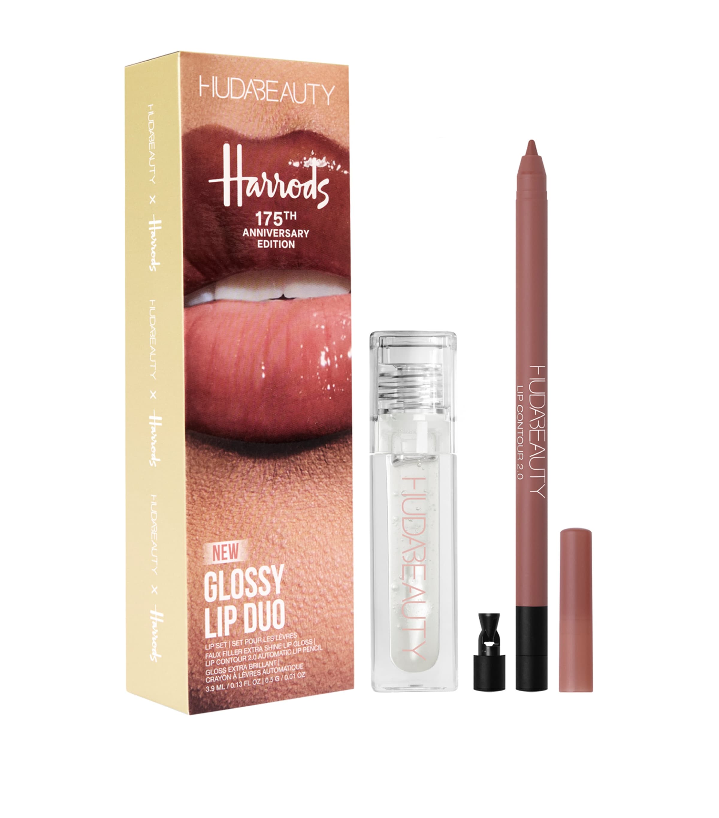 Shop Huda Beauty 175 Anniversary Edition Glossy Lip Duo In Glassy