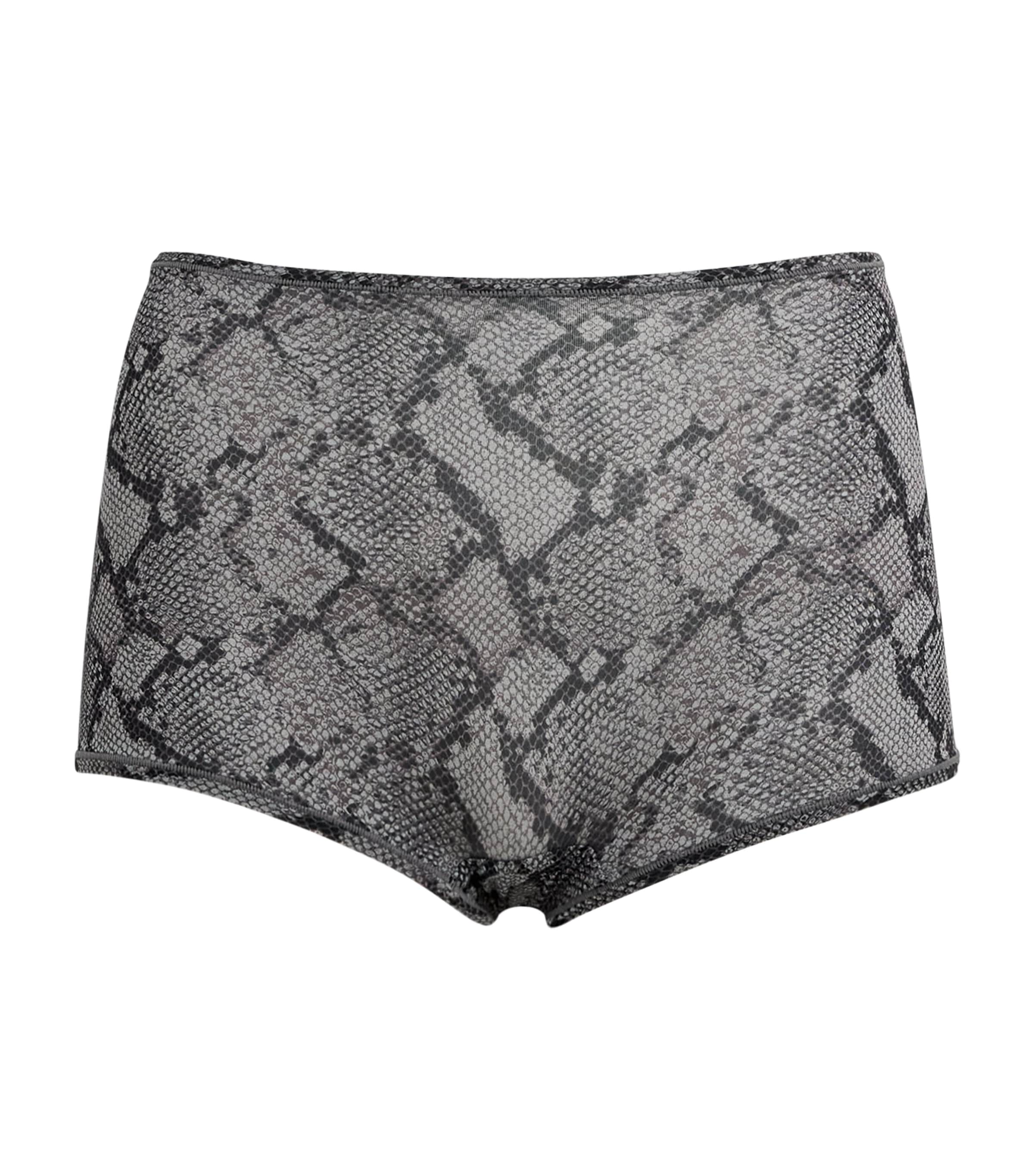 Skims Fits Everybody Snakeskin Print Boy Short Briefs In Multi