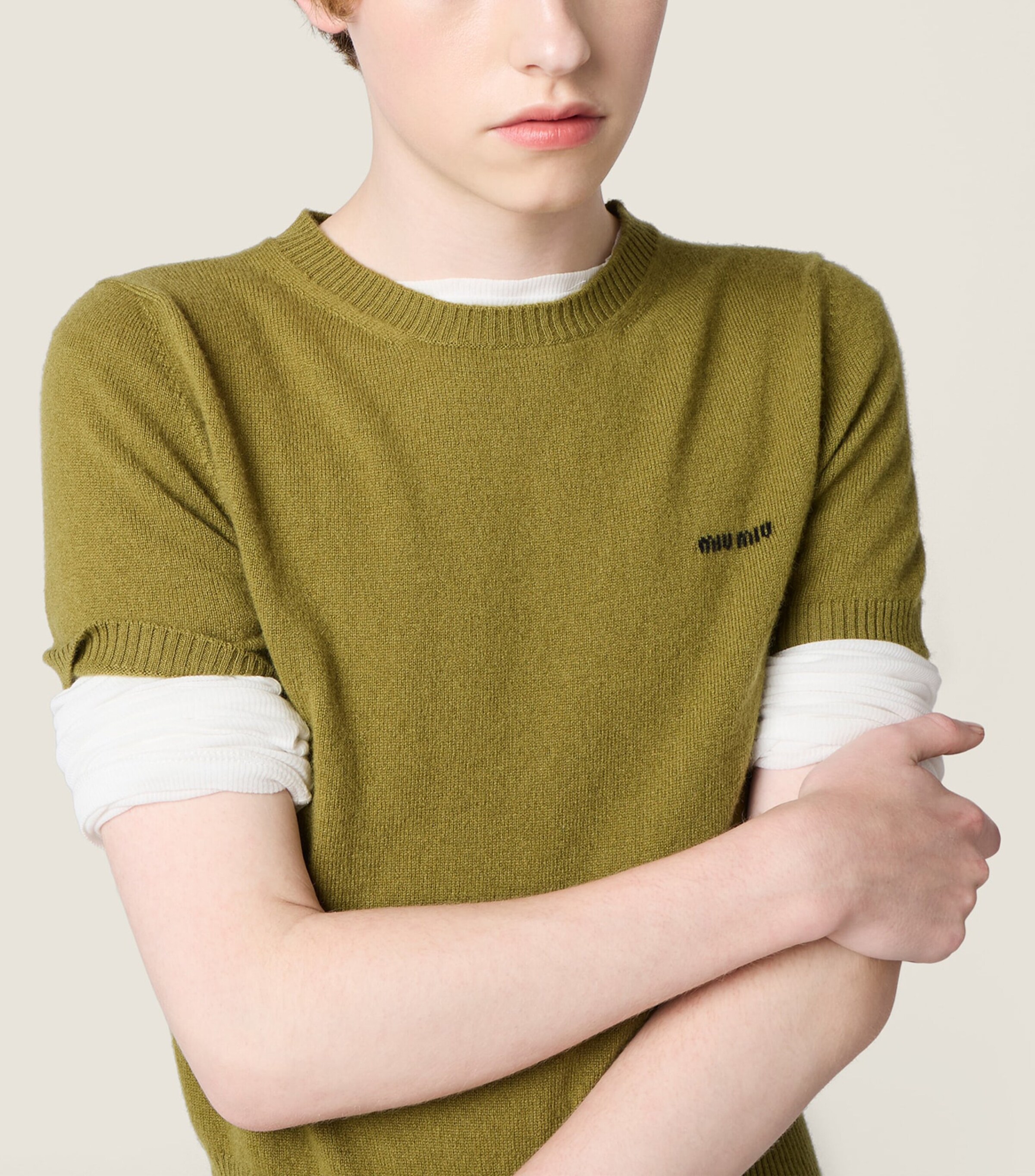 Cashmere Logo Sweater F0613 Image 5