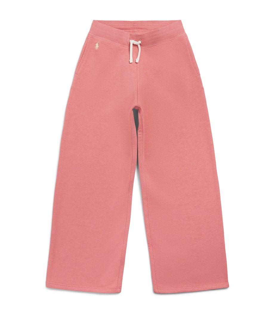 Ralph Lauren Kids Embroidered Polo Pony Sweatpants (2-7 Years) Pink Image 1