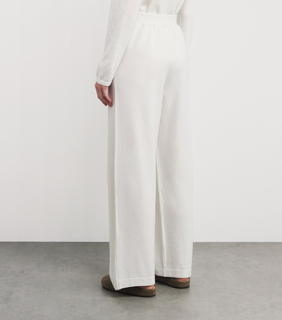 Cashmere-Blend Sweatpants HA0346 ZINC WHITE Image 4