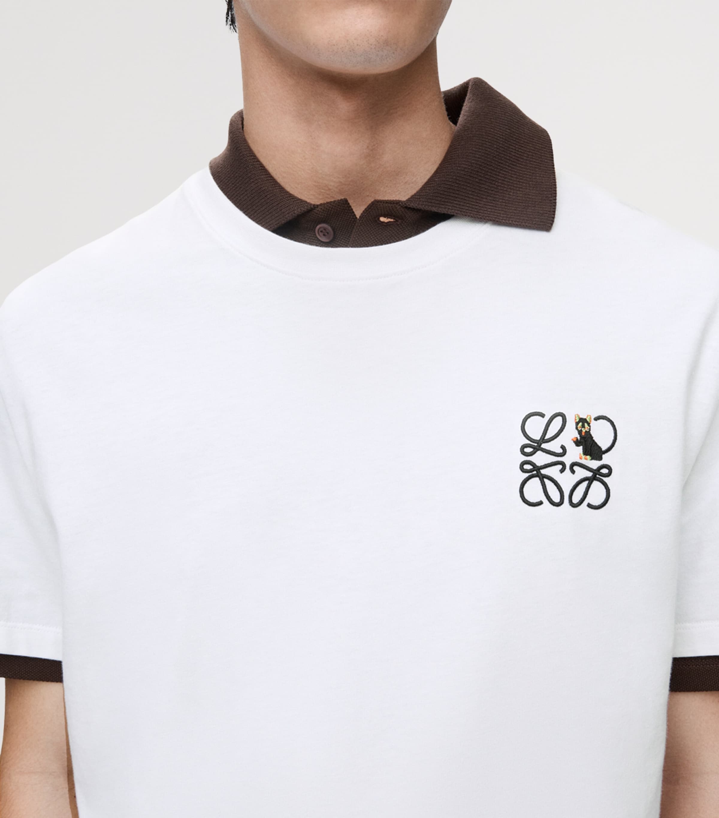 x Louis Wain Cotton-Blend Anagram Relaxed T-Shirt WHITE Image 5