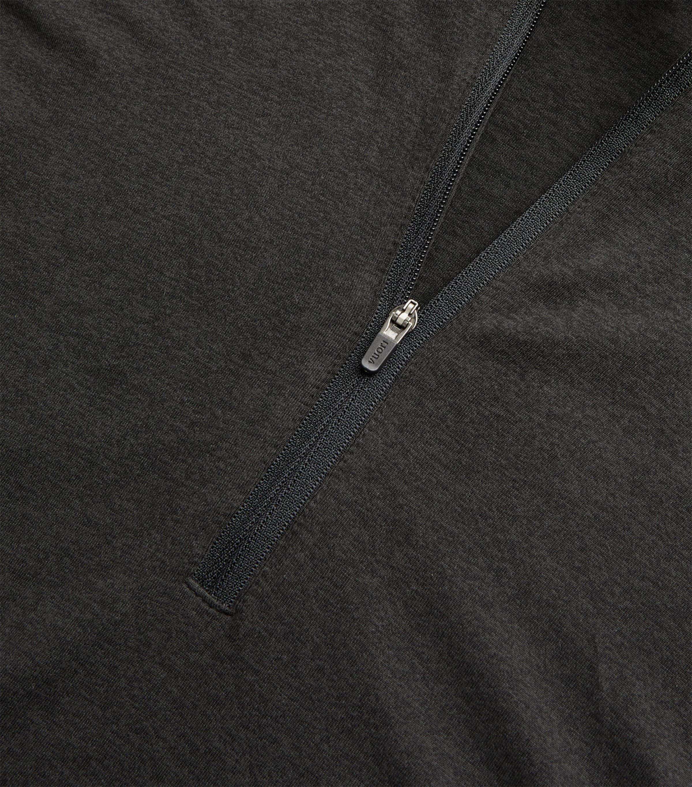 Ponto Performance Half-Zip Hoodie BLACK HEATHER - BLK Image 5