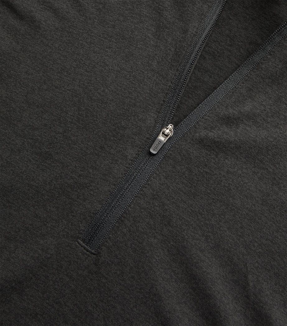 Ponto Performance Half-Zip Hoodie BLACK HEATHER - BLK Image 5