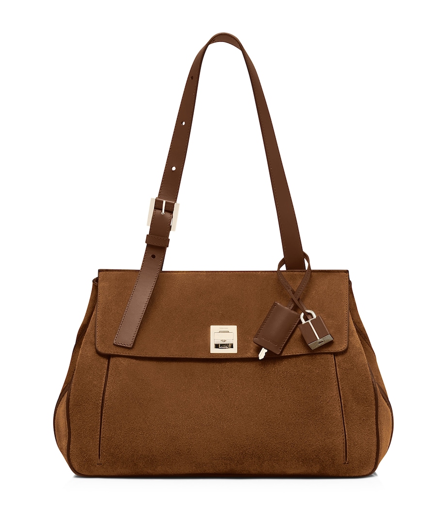 TOM FORD Womens Medium Suede Besace Shoulder Bag Eda Image 1