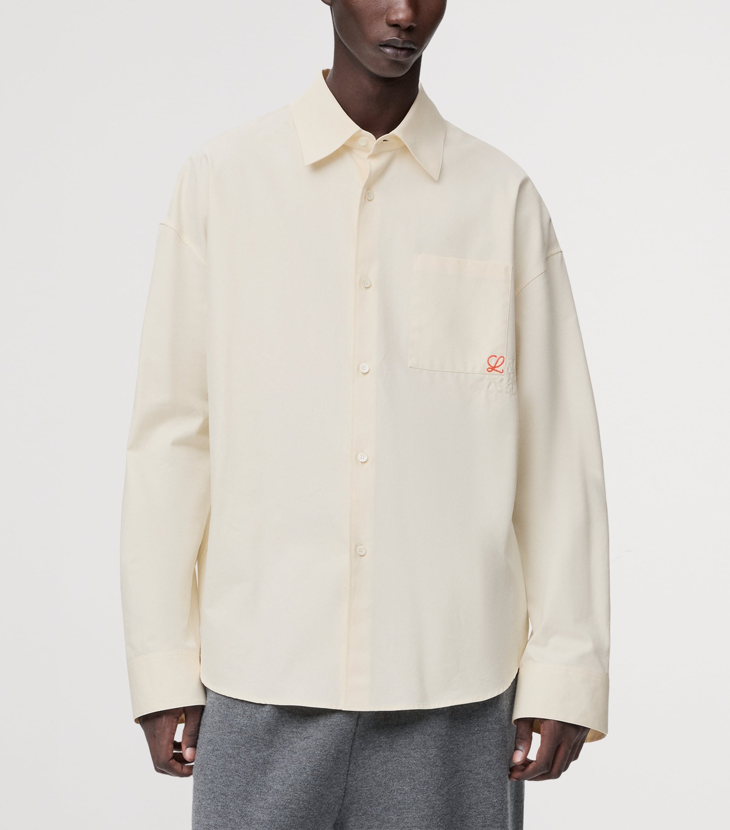 Cotton Twill Shirt ECRU Image 3