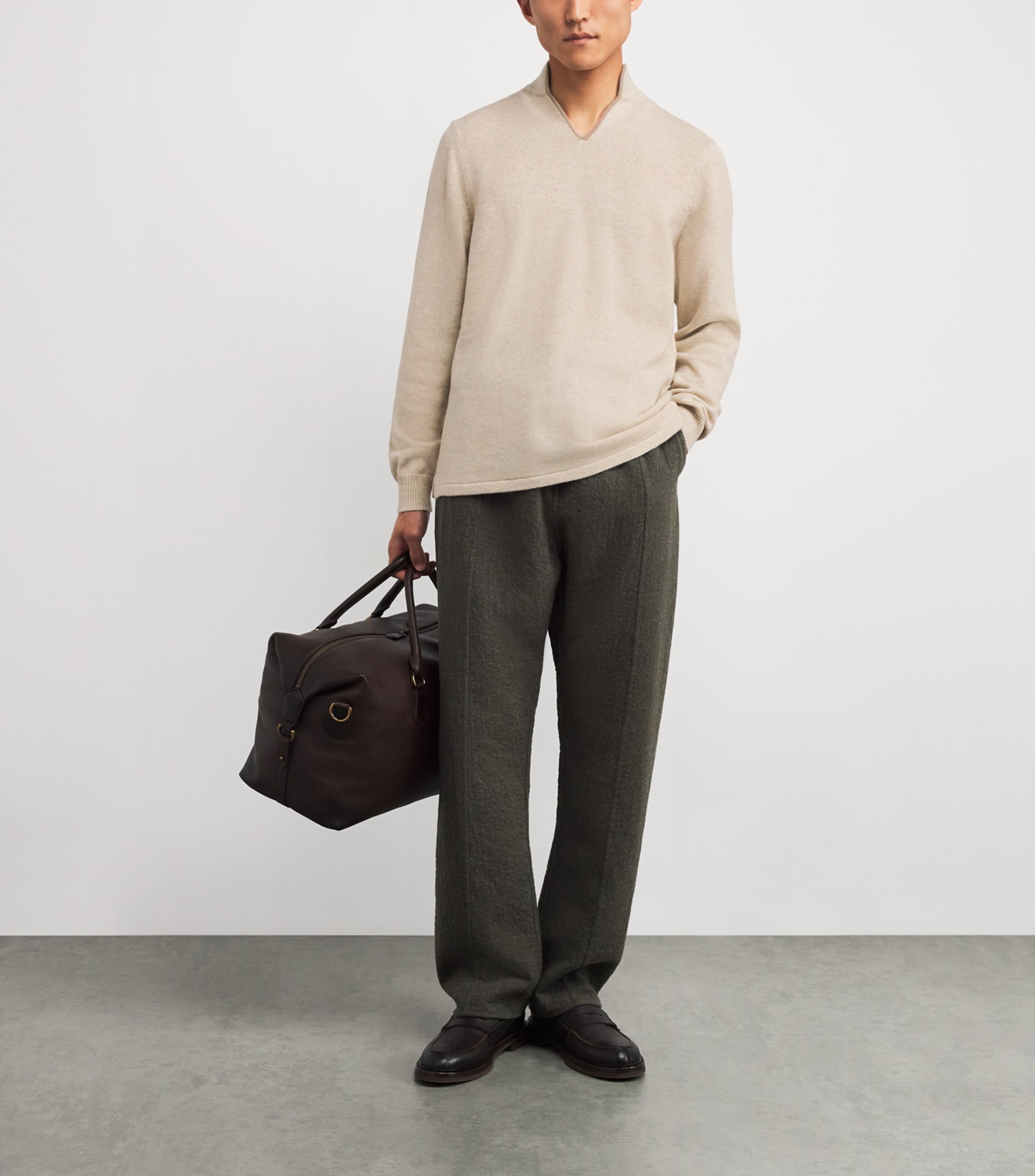 Cashmere Ellen Sweater N41 OYSTER Image 2