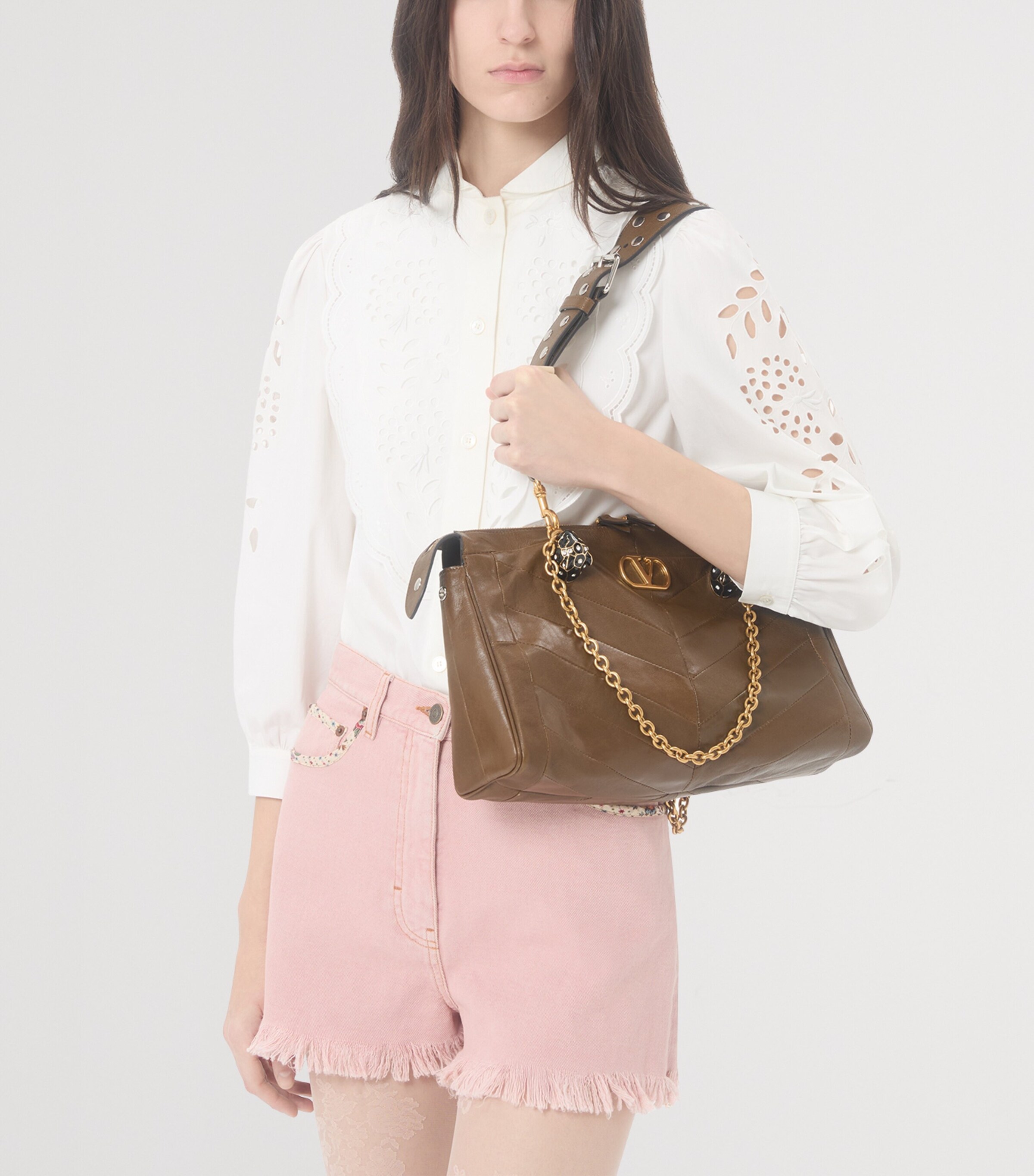 Valentino Womens Cotton Cut-Out Shirt Image 6