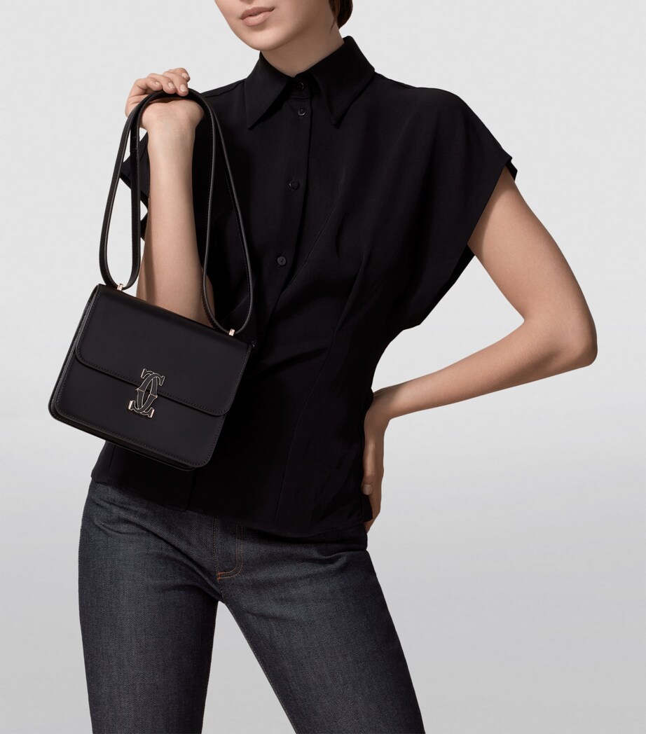 Cartier Mini Leather C de Cartier Shoulder Bag Black Image 7