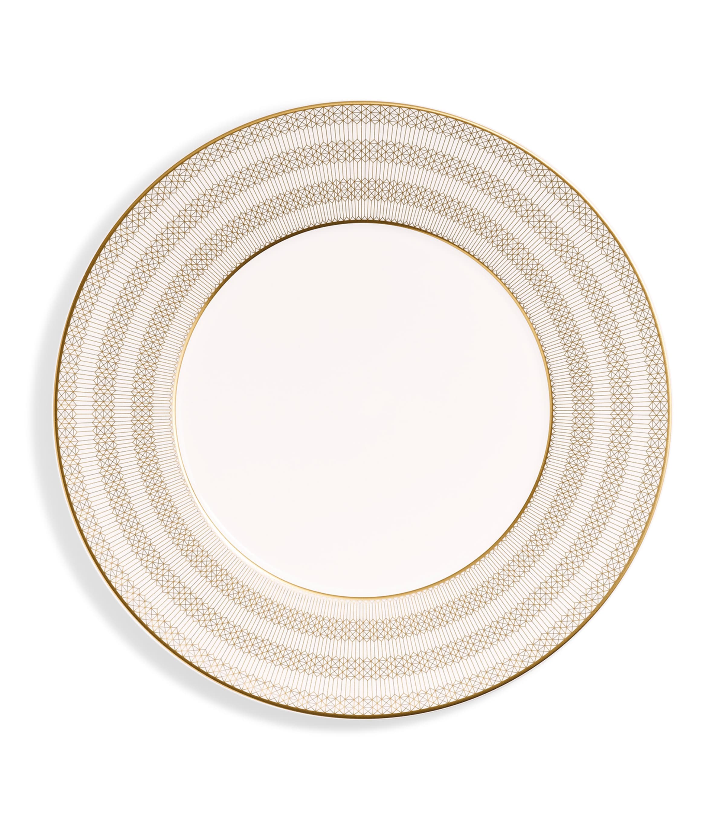 Baccarat Set Of 2 Arcadia Gold Dinner Plates