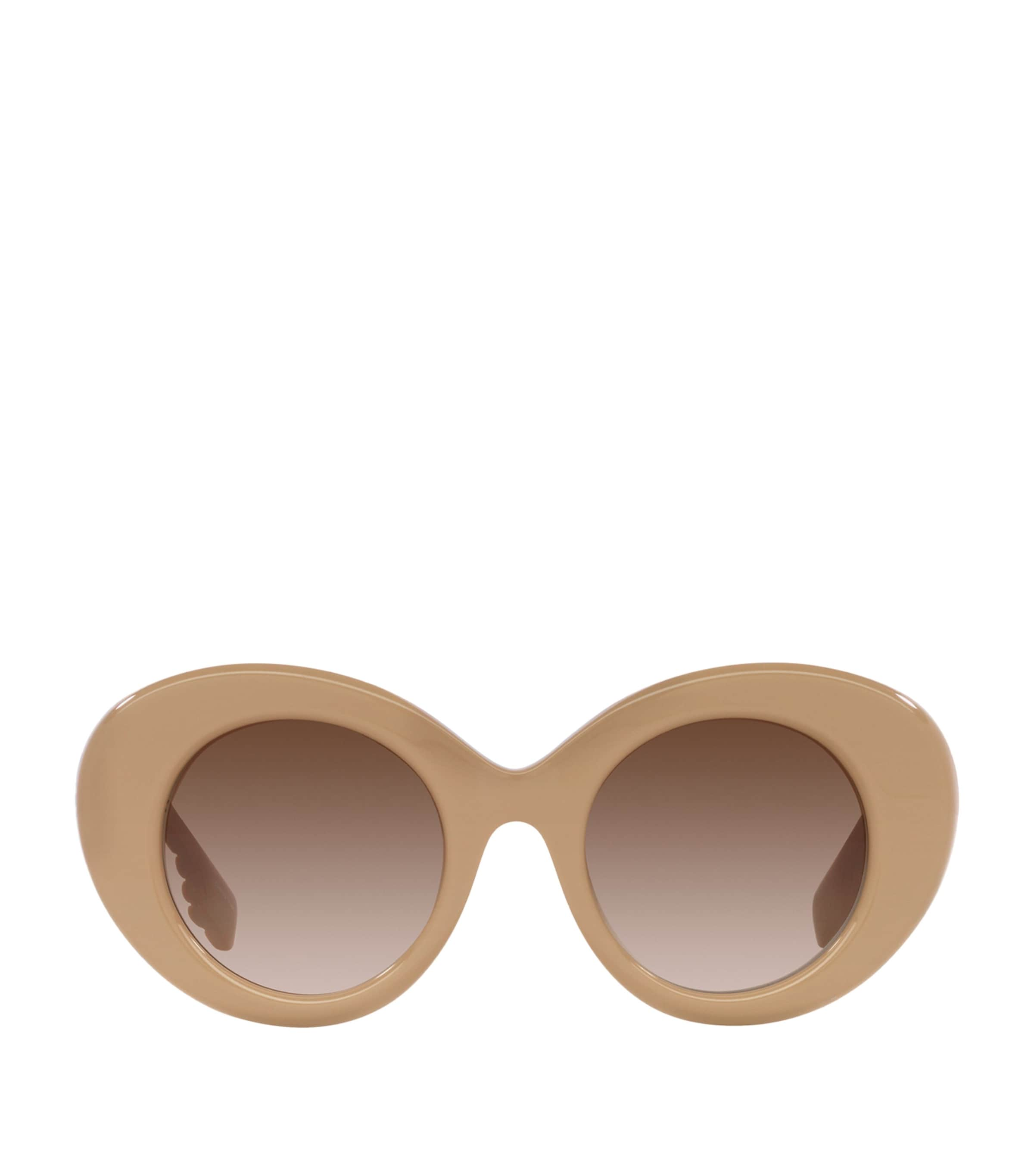 Burberry Round Margot Sunglasses In Brown