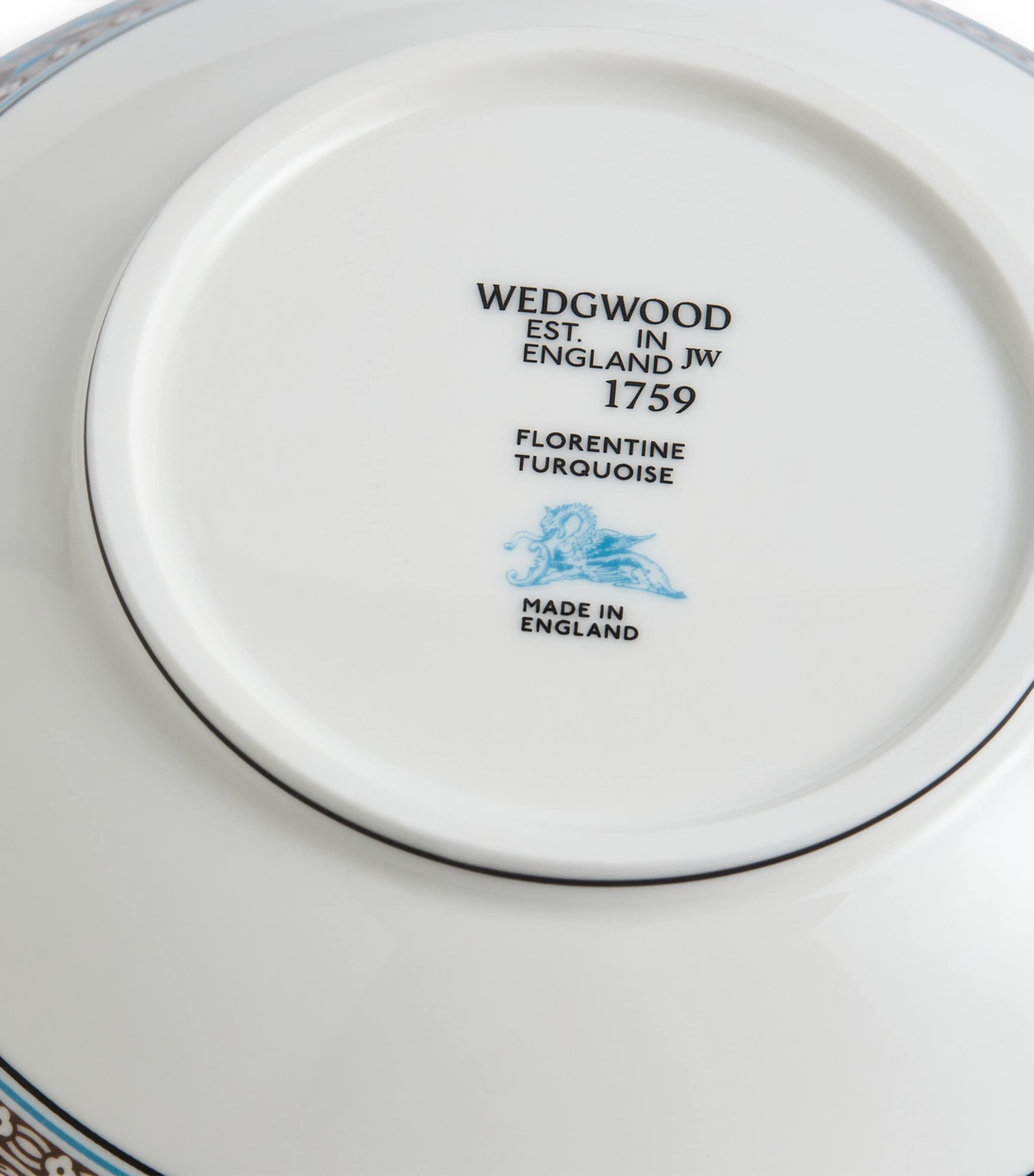 Wedgwood Florentine Cereal Bowl (18cm) Turquoise Image 6