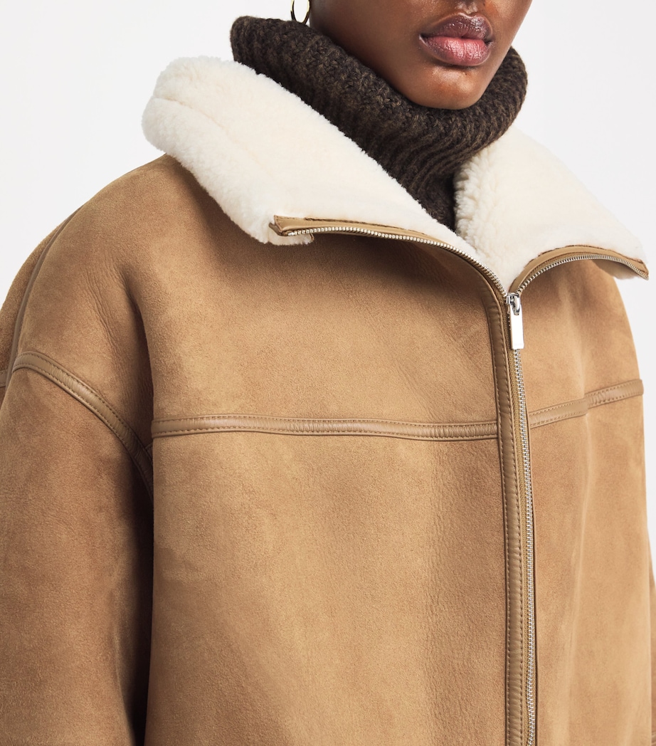Shearling Signature Jacket 091 BISCUIT Image 6