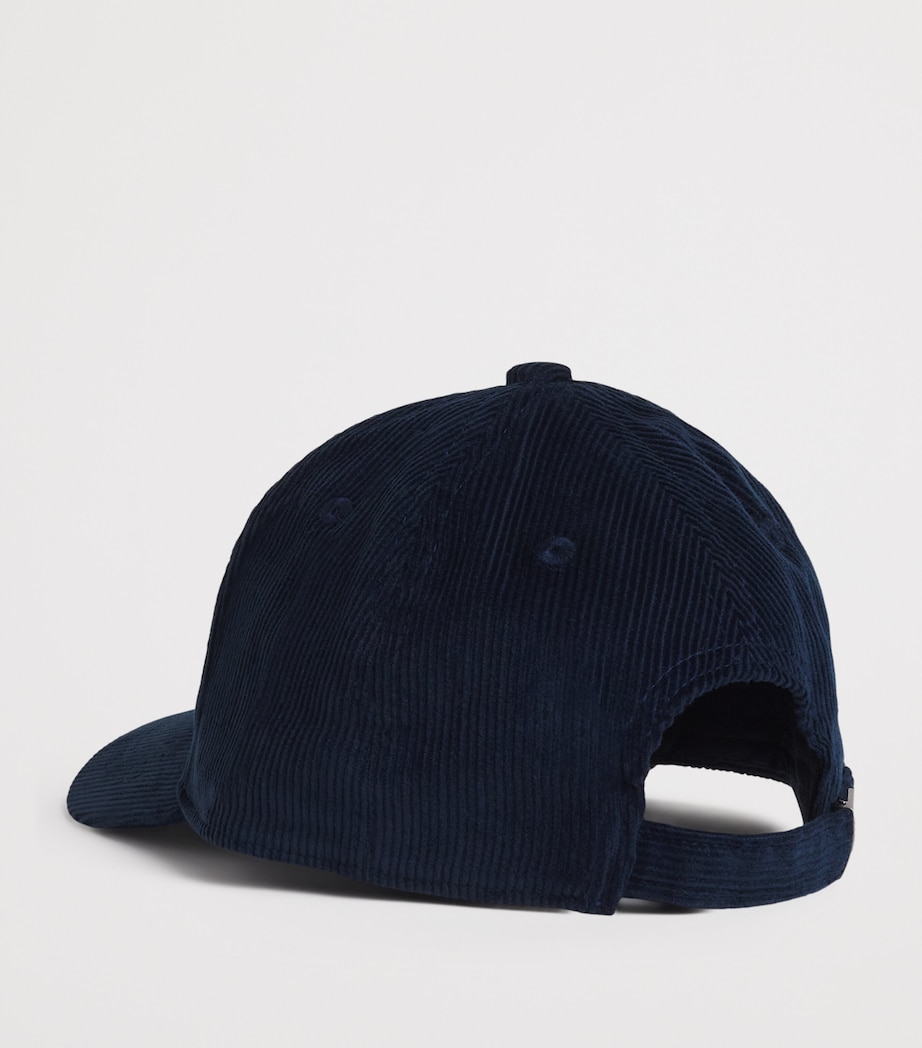 Corduroy Baseball Cap NAVY Image 3