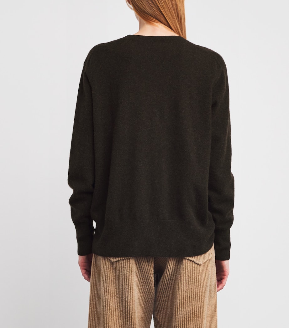 Leilani Cashmere Sweater BROWN MELANGE Image 4