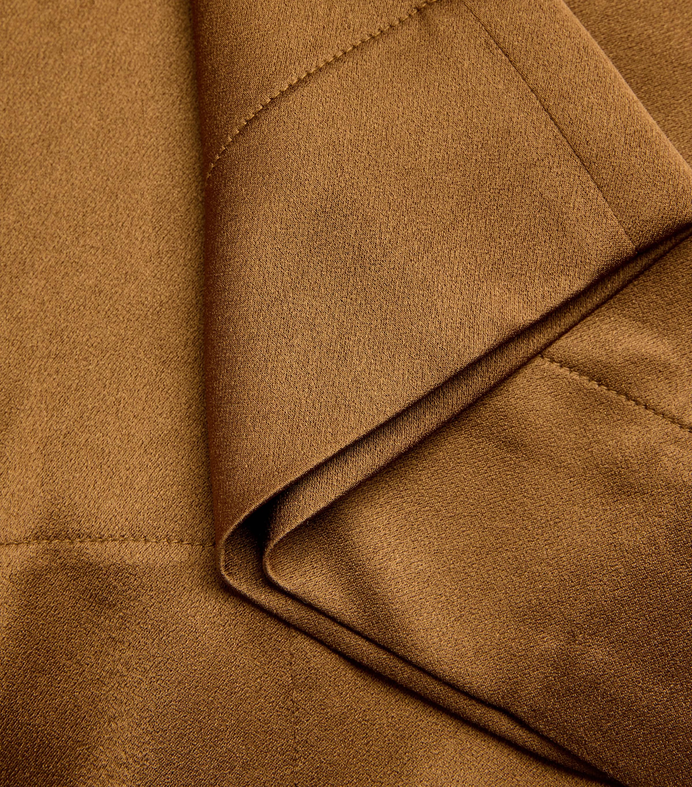 Satin Cartia Maxi Skirt OLIVE BRASS Image 5