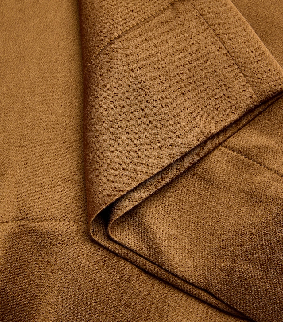 Satin Cartia Maxi Skirt OLIVE BRASS Image 5