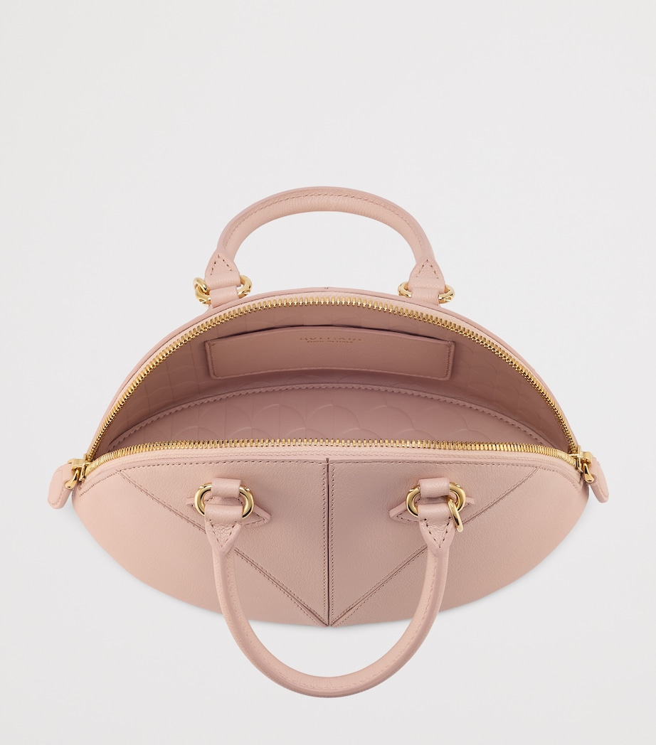 Small Goat Leather Marquise Top-Handle Bag PINK MEDIUM Image 5