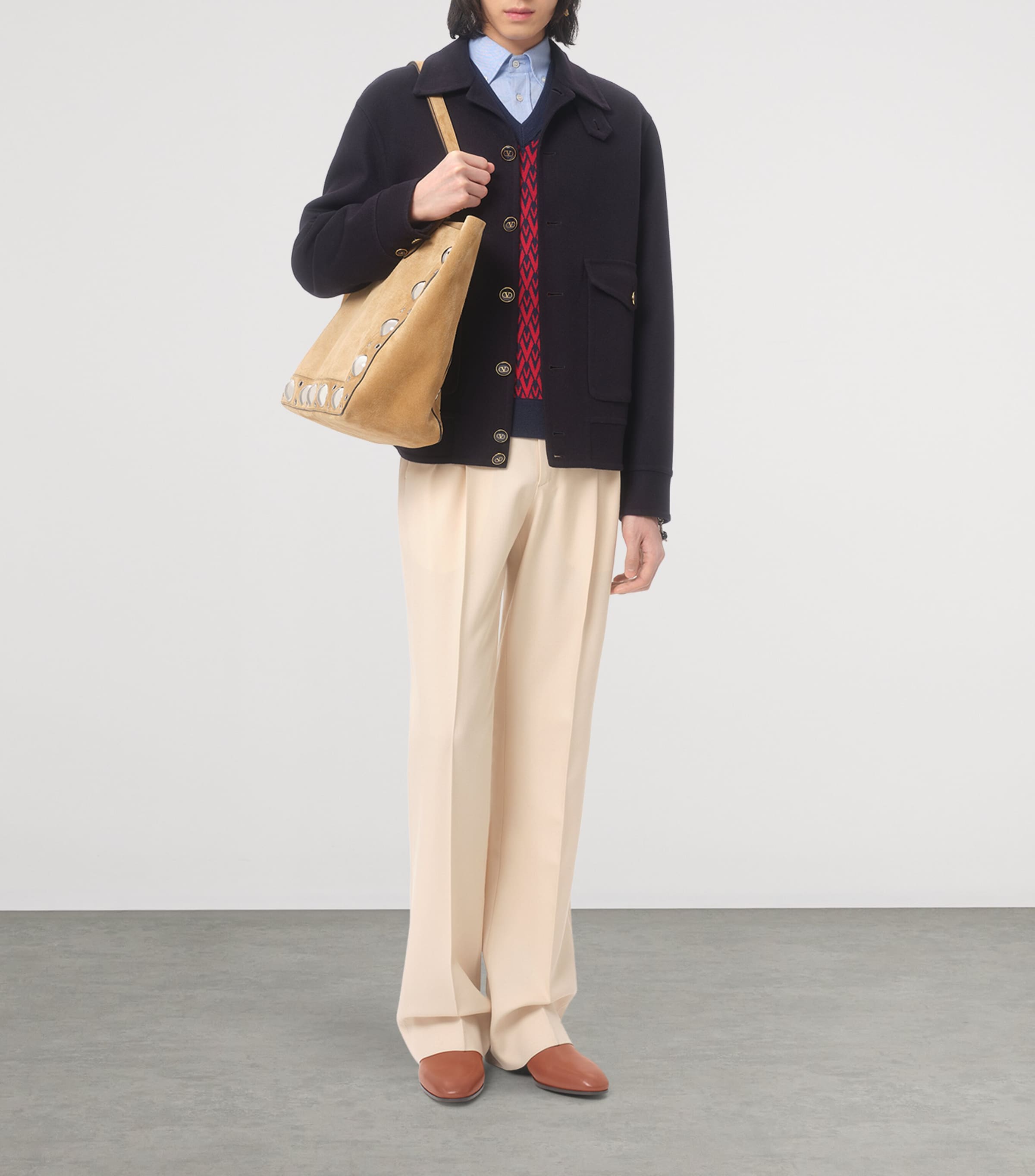 Wool Toute La V Sweater BR5 Image 5