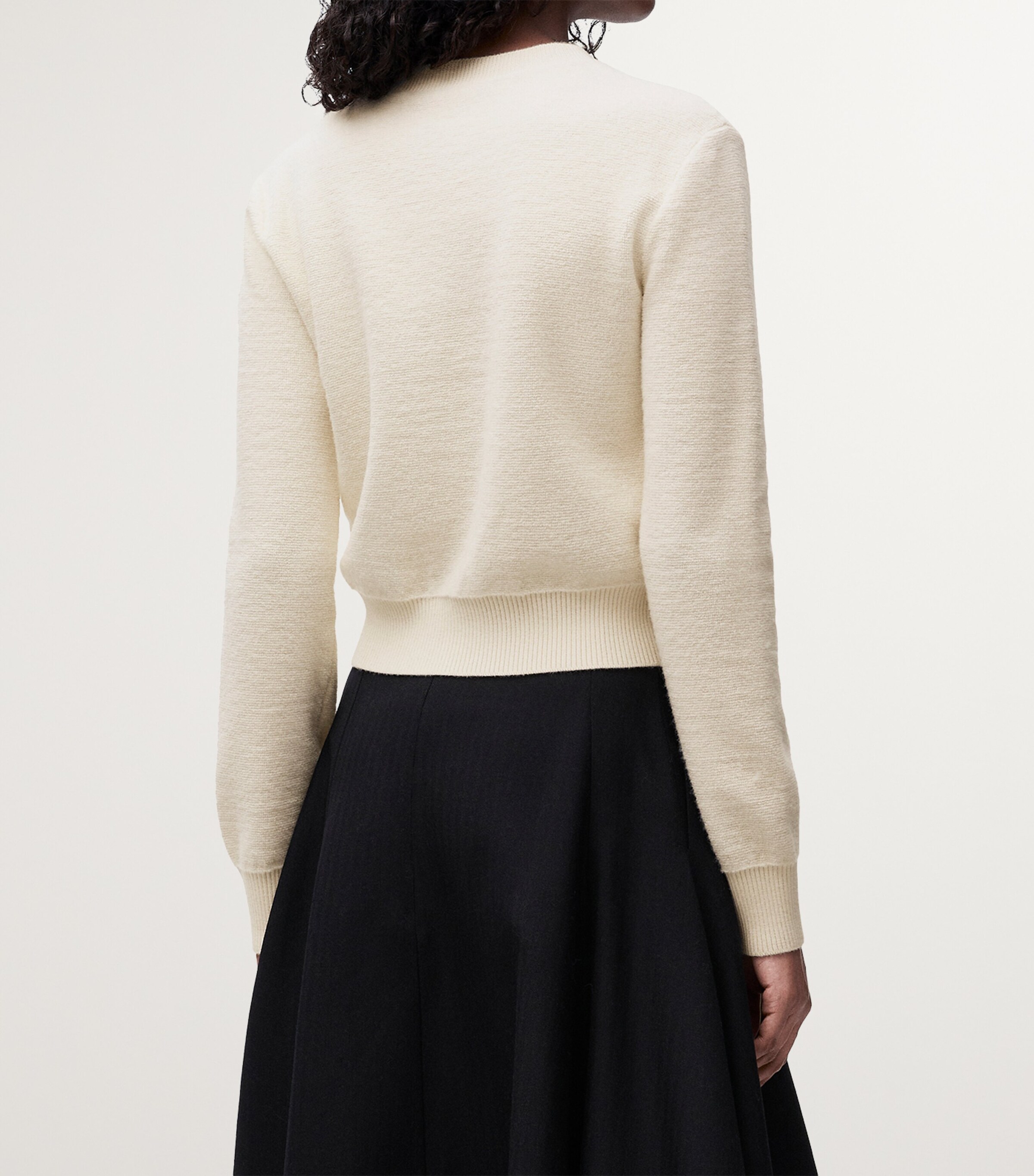 Wool Anagram Sweater ECRU Image 4