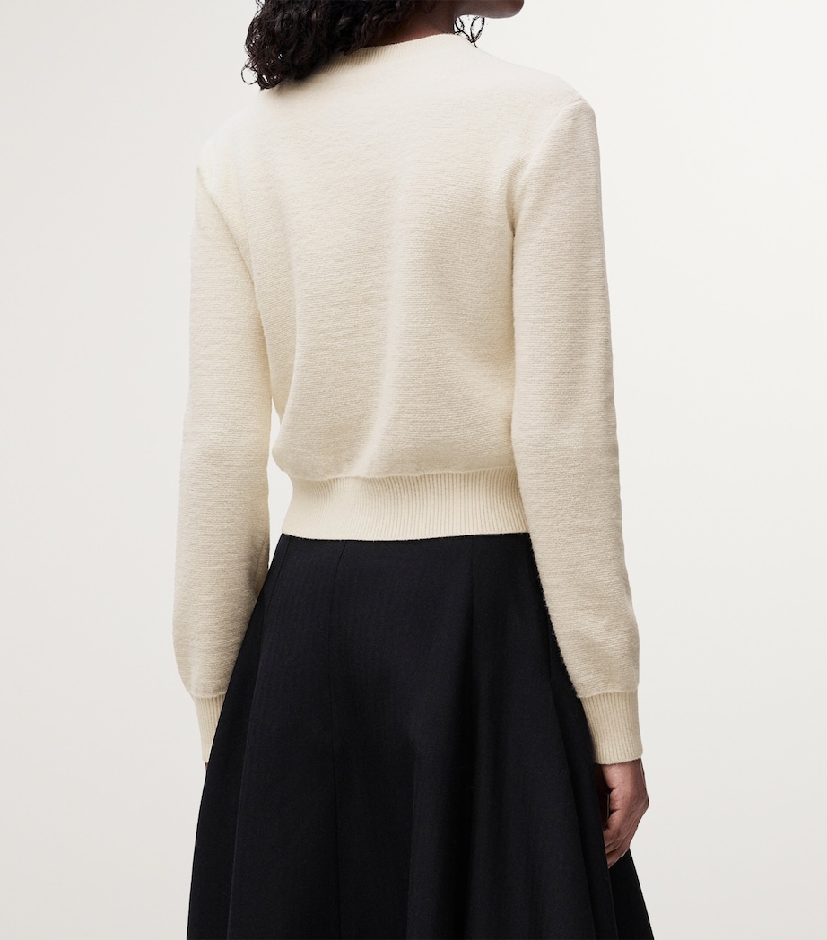 Wool Anagram Sweater ECRU Image 4