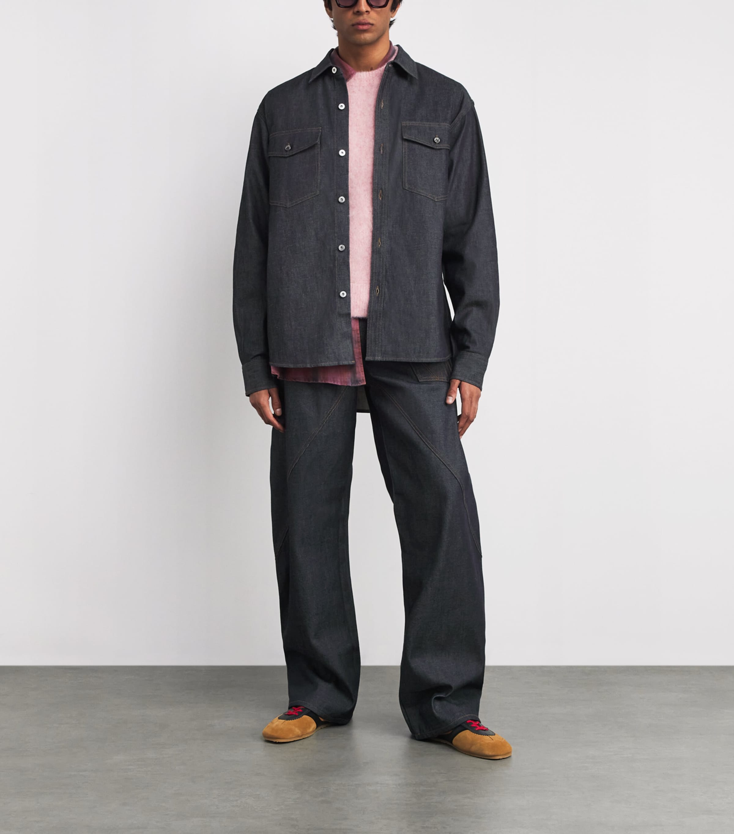 Denim Oversized Overshirt INDIGO 870 Image 2