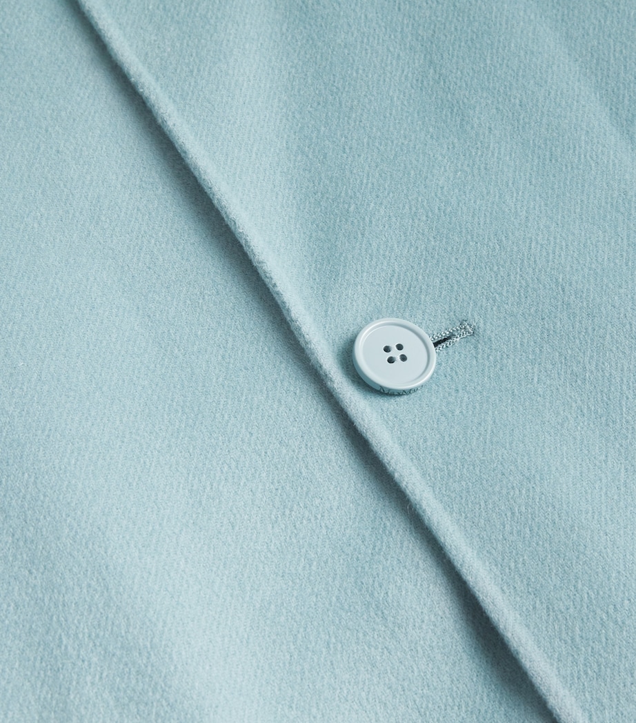 Virgin Wool-Blend Coat PASTEL GREEN Image 5