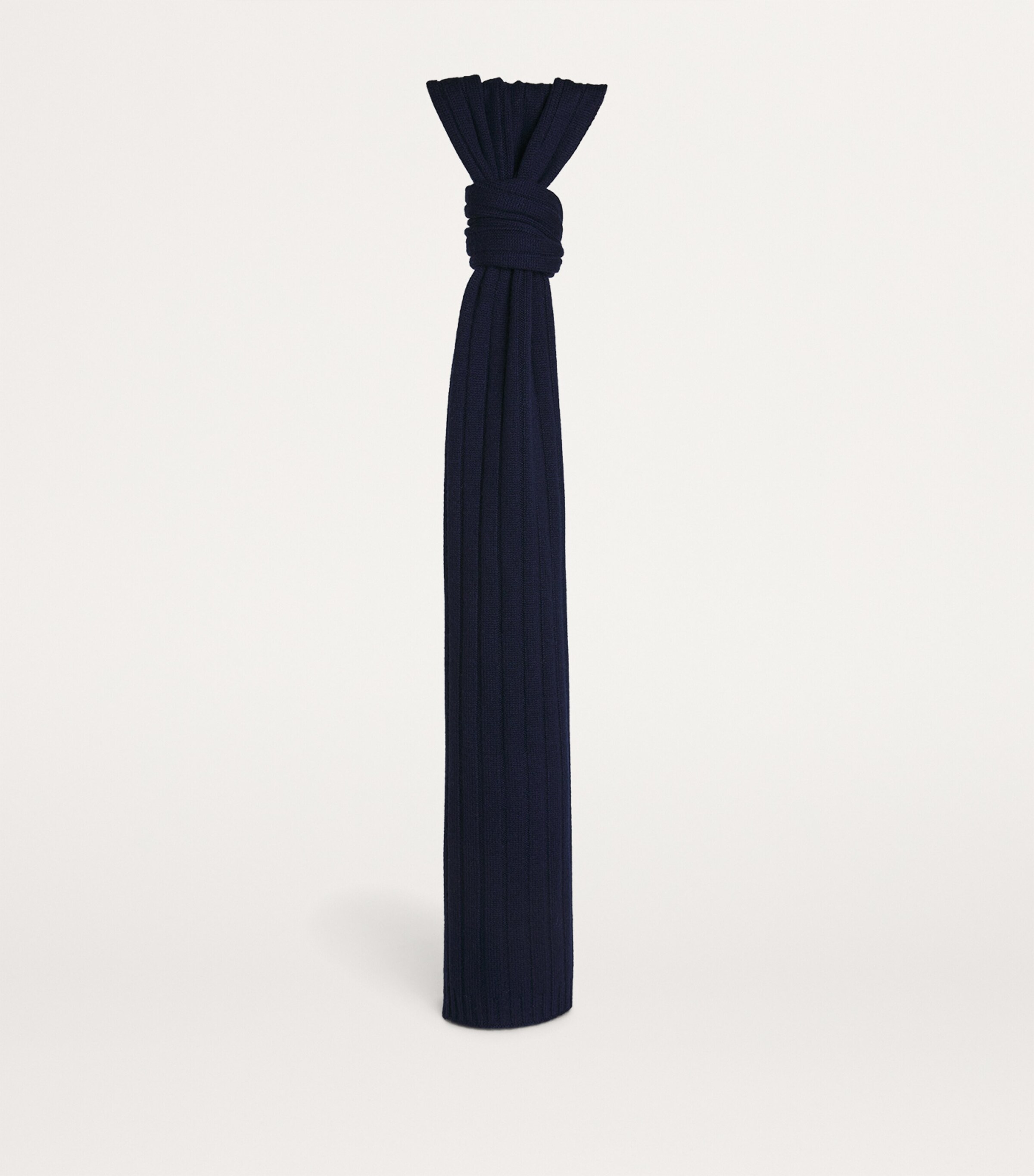 Harrods Mens Cashmere Ribbed Scarf Cosmos Image 4