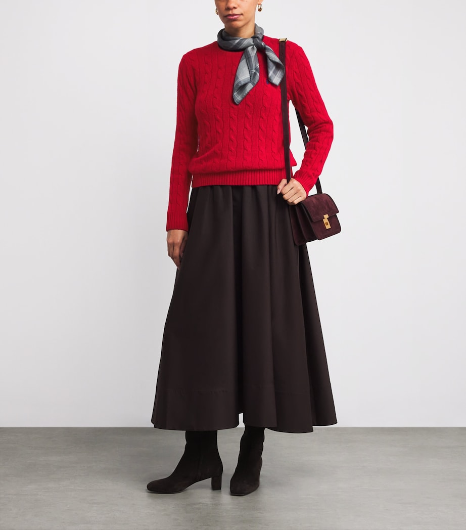 Wool-Cashmere Julianna Sweater FIRESIDE RED Image 2