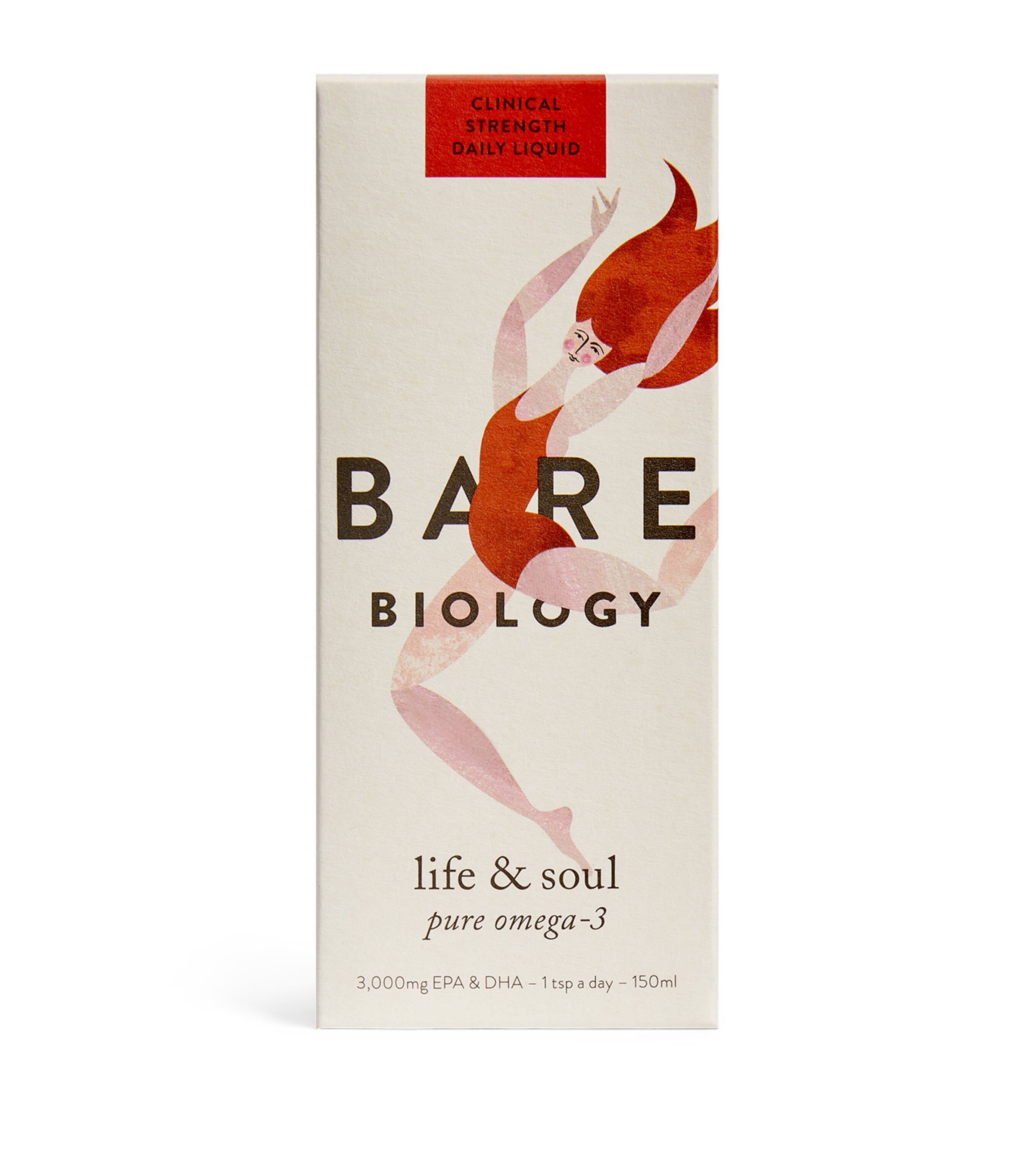 Bare Biology Life & Soul: Pure Omega-3 Liquid (150ml) | Health & Wellbeing | Vitamins & Supplements | Body Care | Beauty Supplements