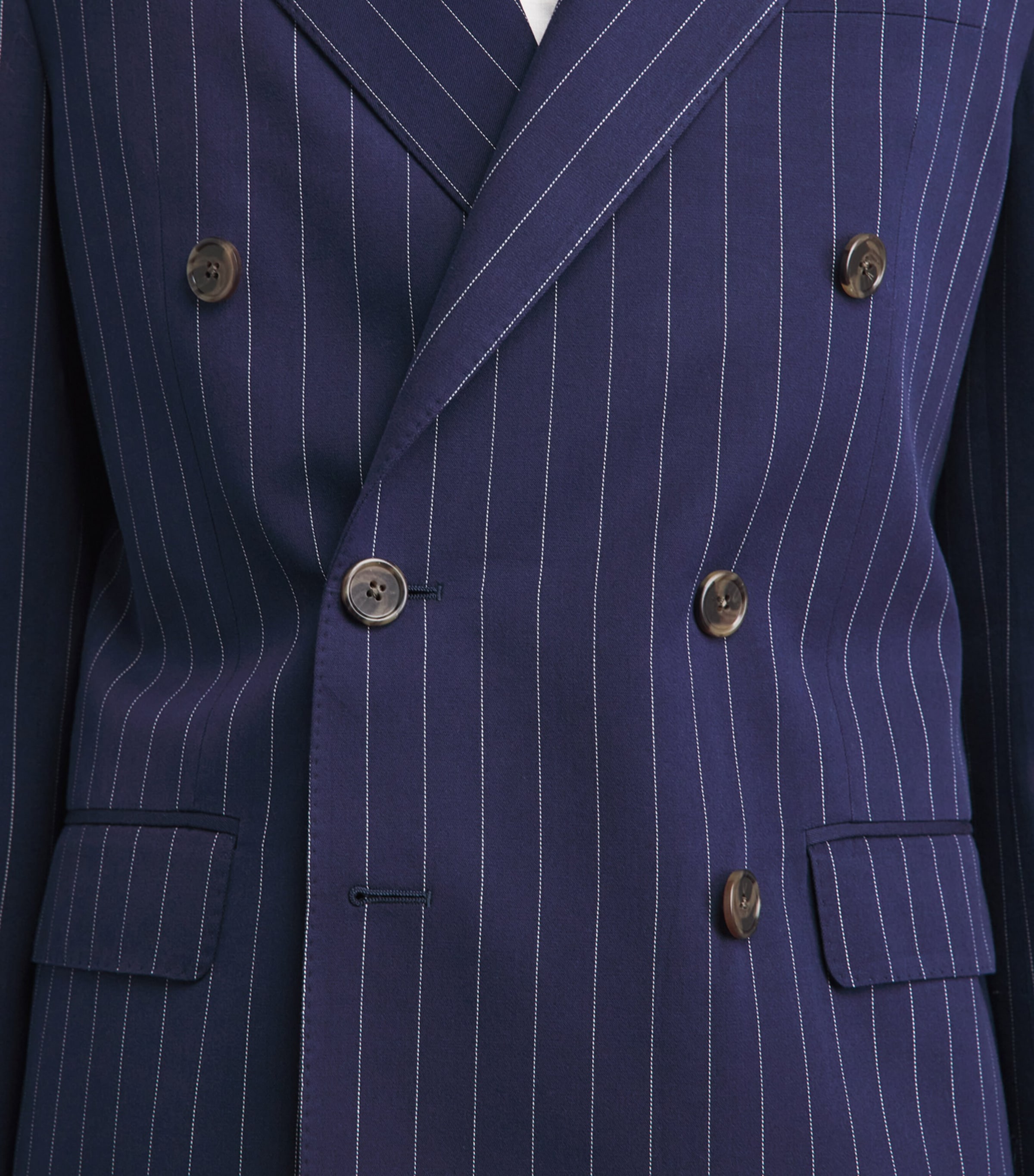 Polo Ralph Lauren Mens Linen 2-Piece Suit Navy/cream Image 3
