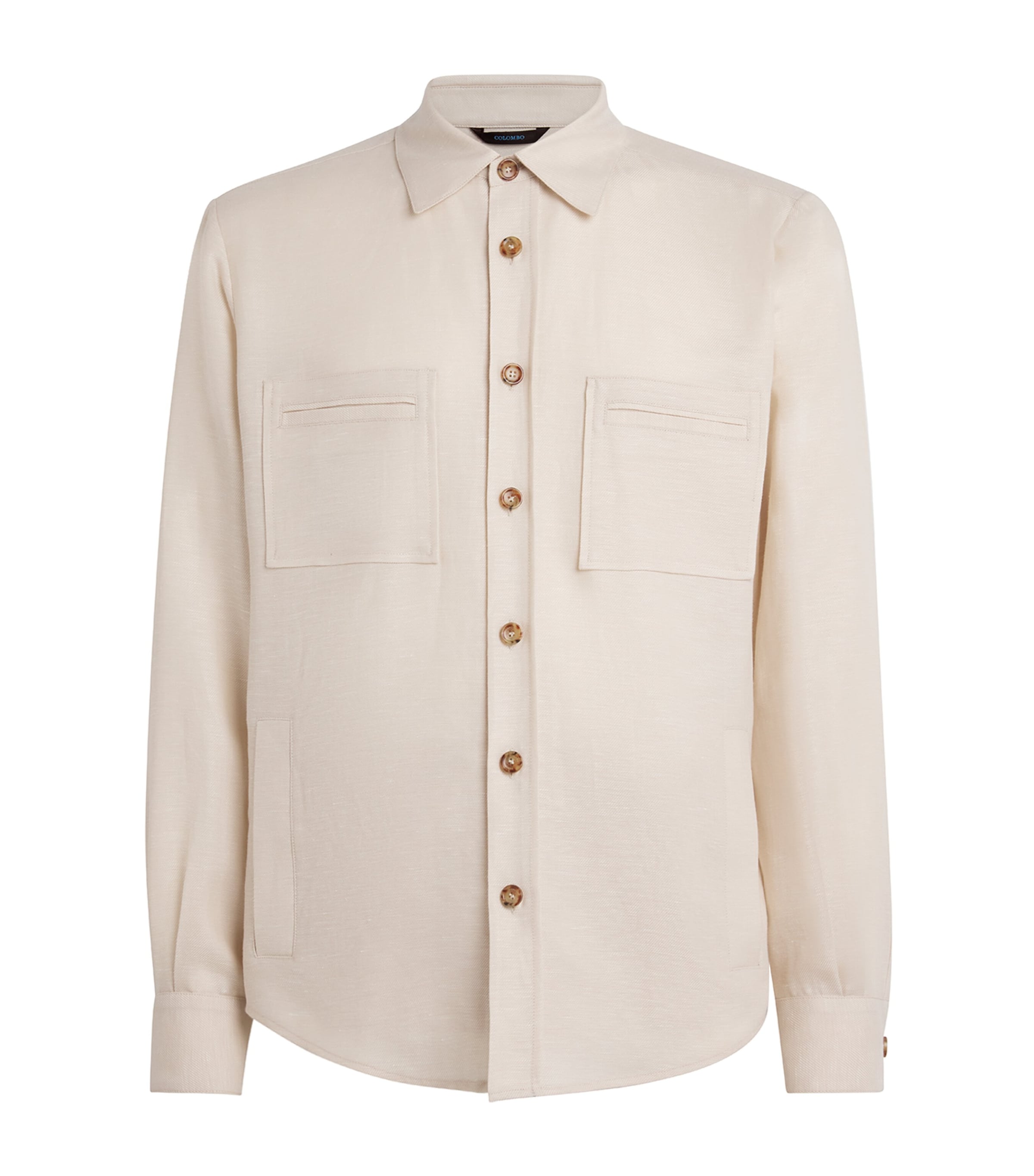 Cashmere-Linen Overshirt 82399 SAND Image 1