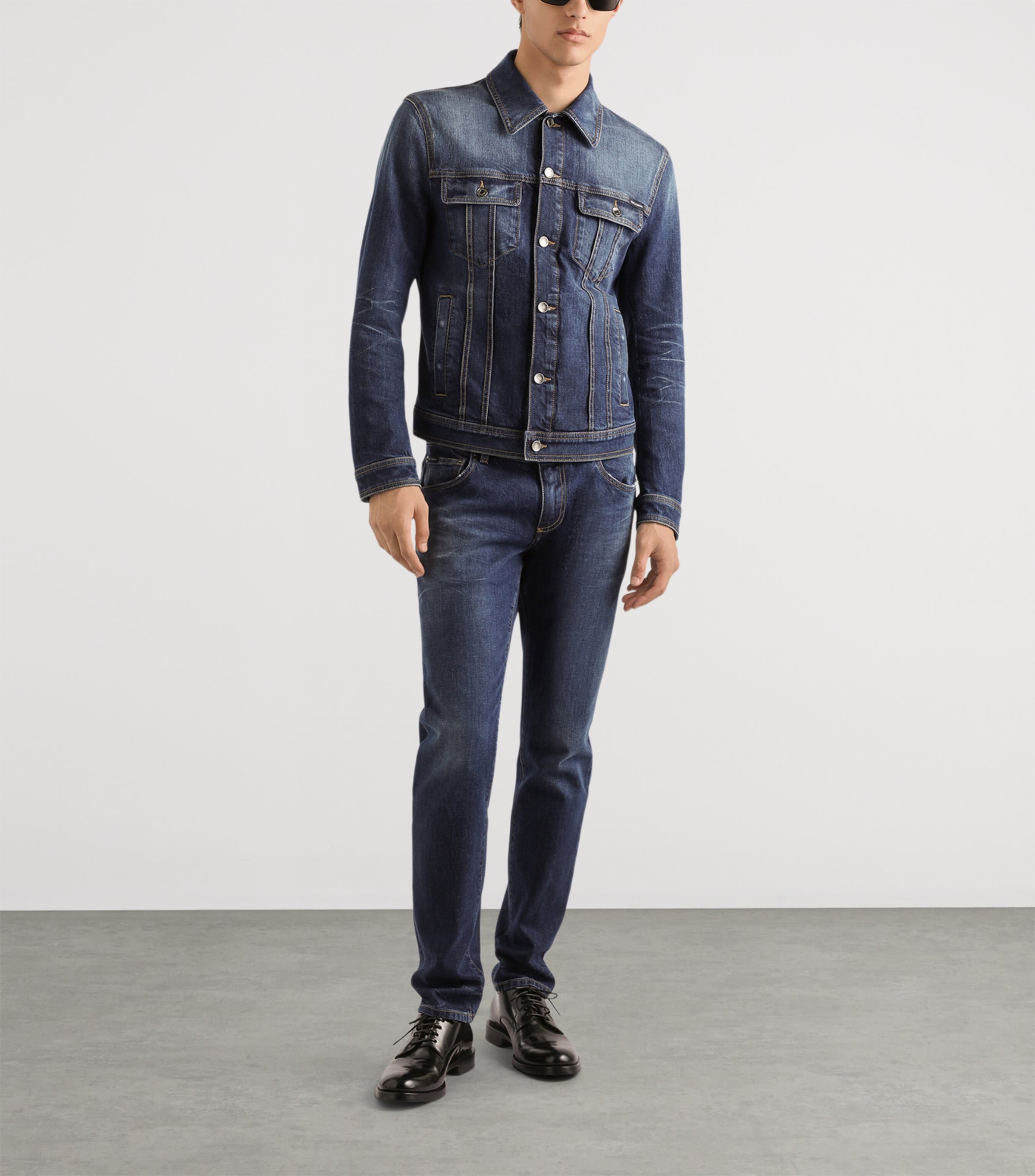 Embroidered Slim Jeans S9001-COMBINED Image 2