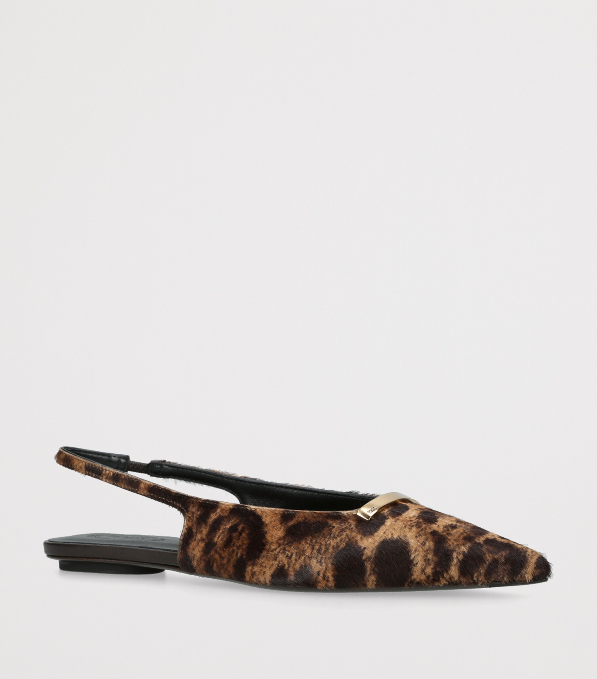 Tod's Pony Fur Barretta Cuoio Slingbacks Dk.brn Com Image 3