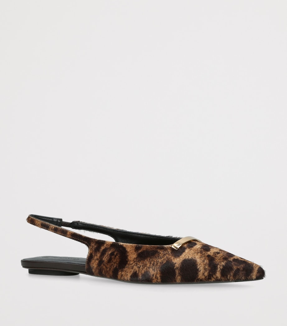 Pony Fur Barretta Cuoio Slingbacks DK.BRN COM Image 3