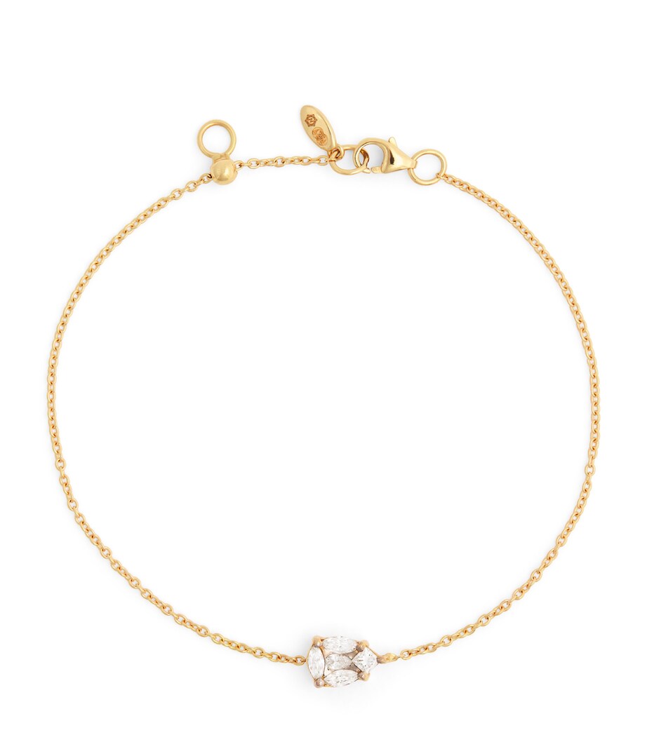 Nadine Aysoy Yellow Gold and Diamond Catena Illusion Bracelet Yellow Gold Image 1