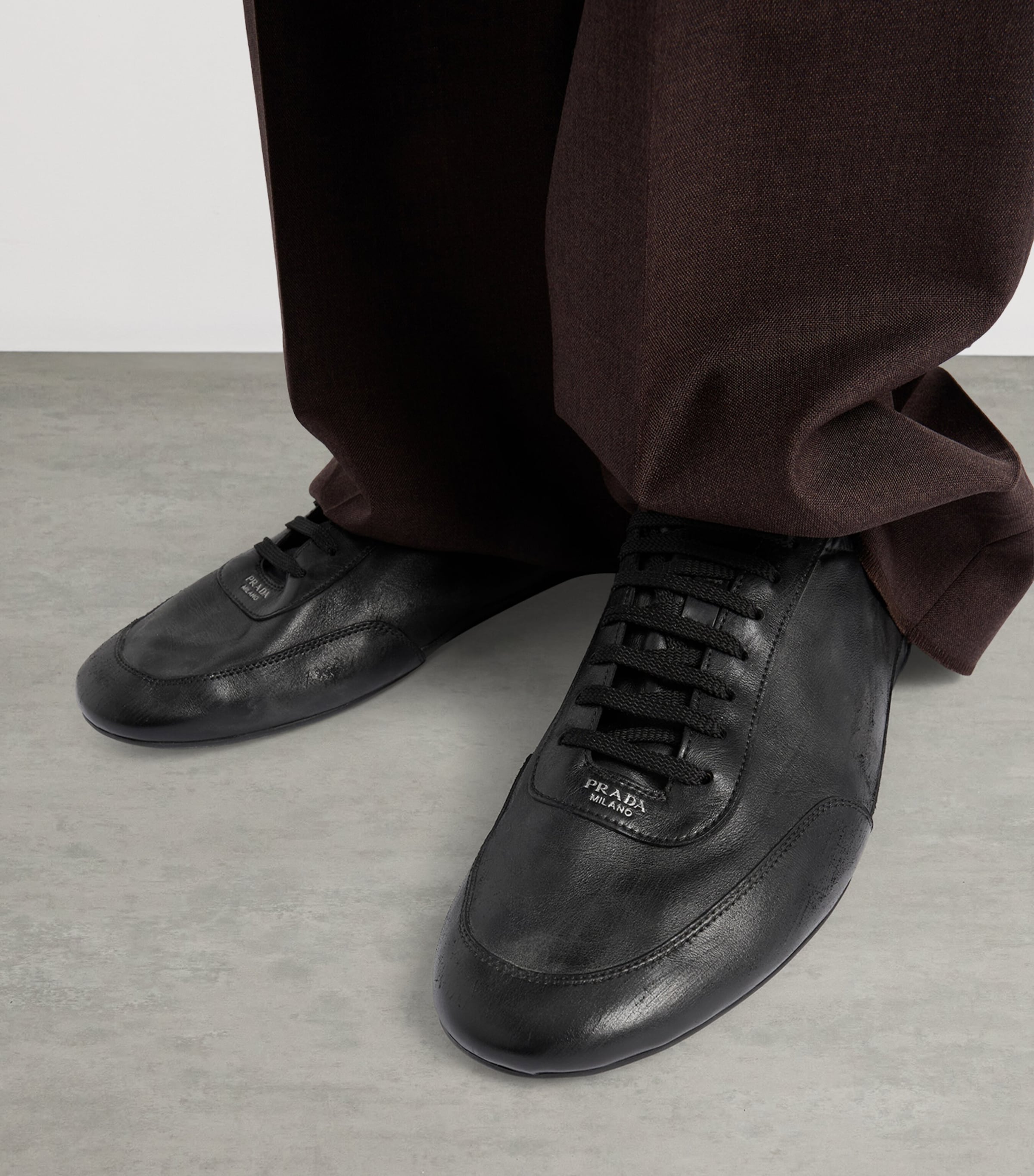 Leather Collapse Sneakers F0002 Image 3