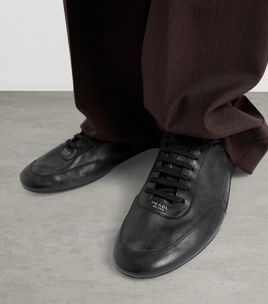 Leather Collapse Sneakers F0002 Image 3