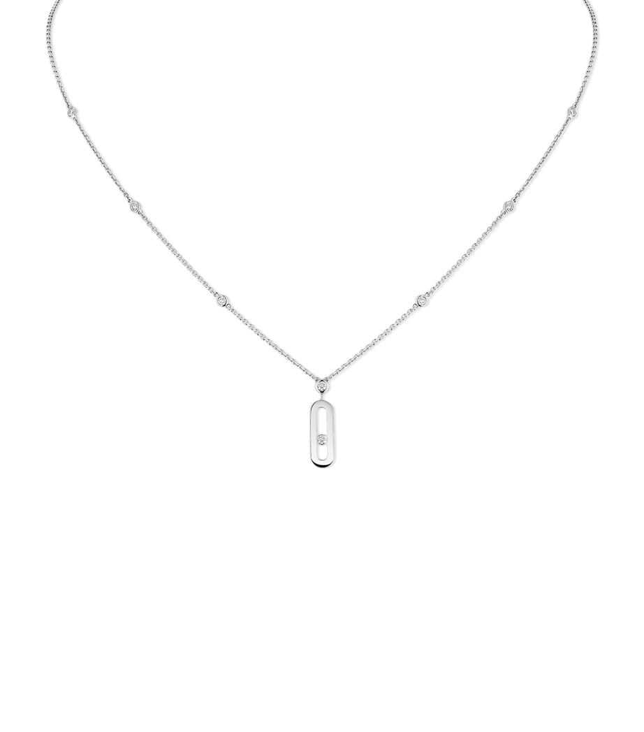 Messika Move Uno White Gold and Diamond Necklace (0.13ct) White Gold Image 1