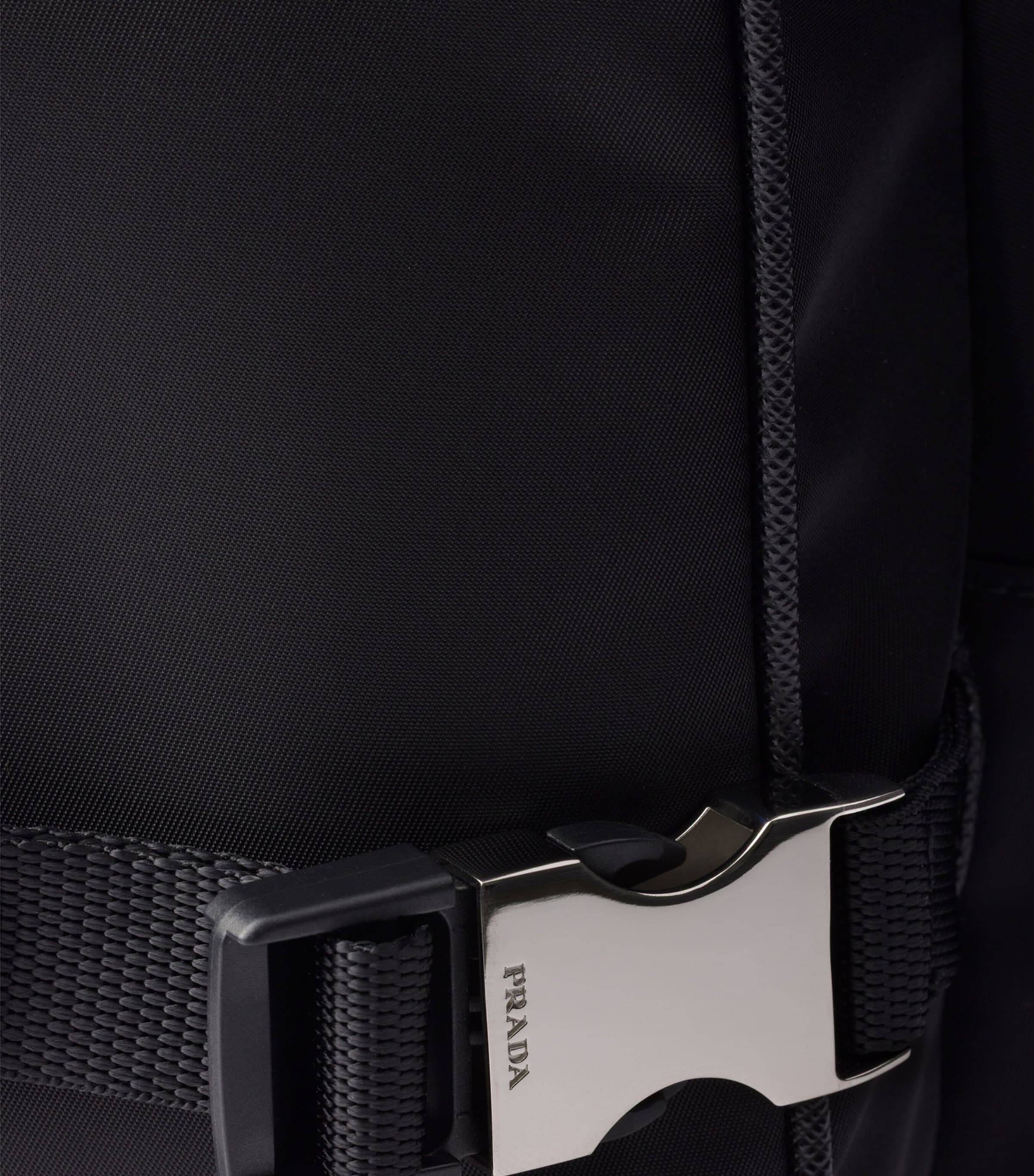 Large Re-Nylon and Leather Messenger Bag F0002 Image 5