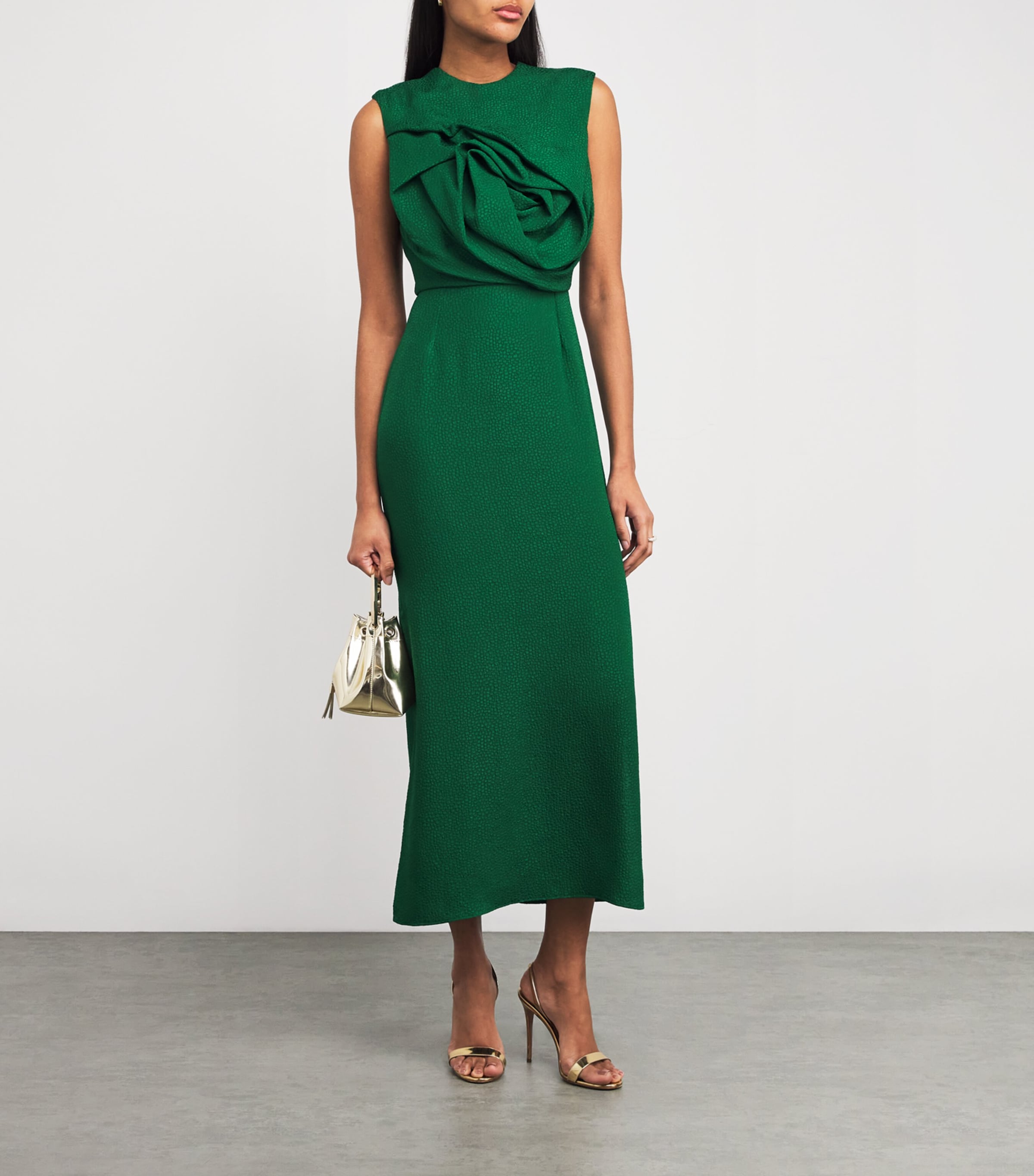 Bubble Jacquard Aphrodite Midi Dress BOT Image 2