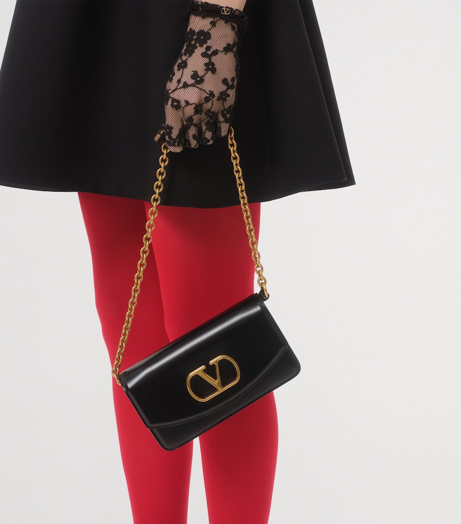 Small Leather Vain Clutch Bag 0NO Image 2