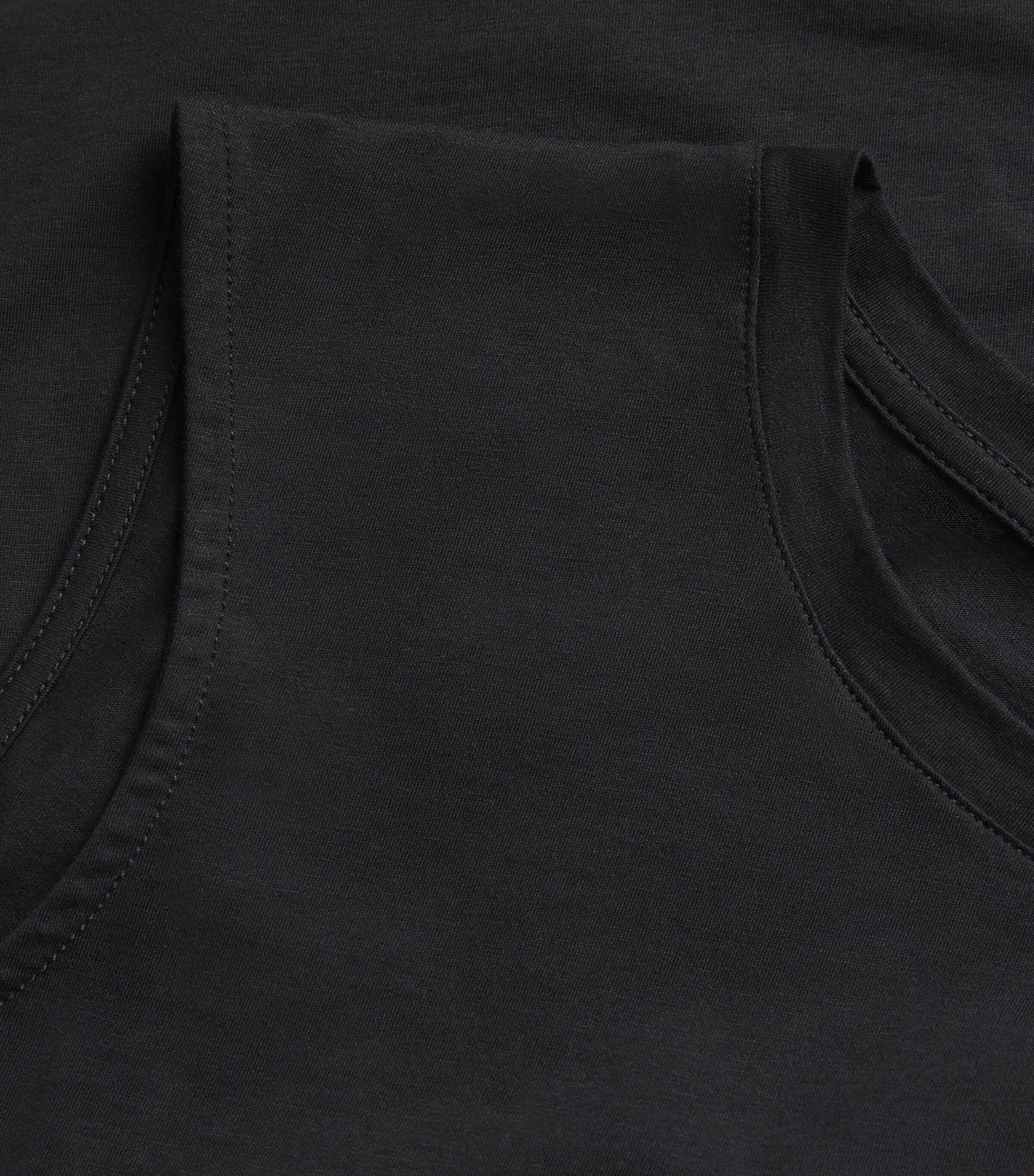 Cotton-Silk Tank Top BLACK Image 5