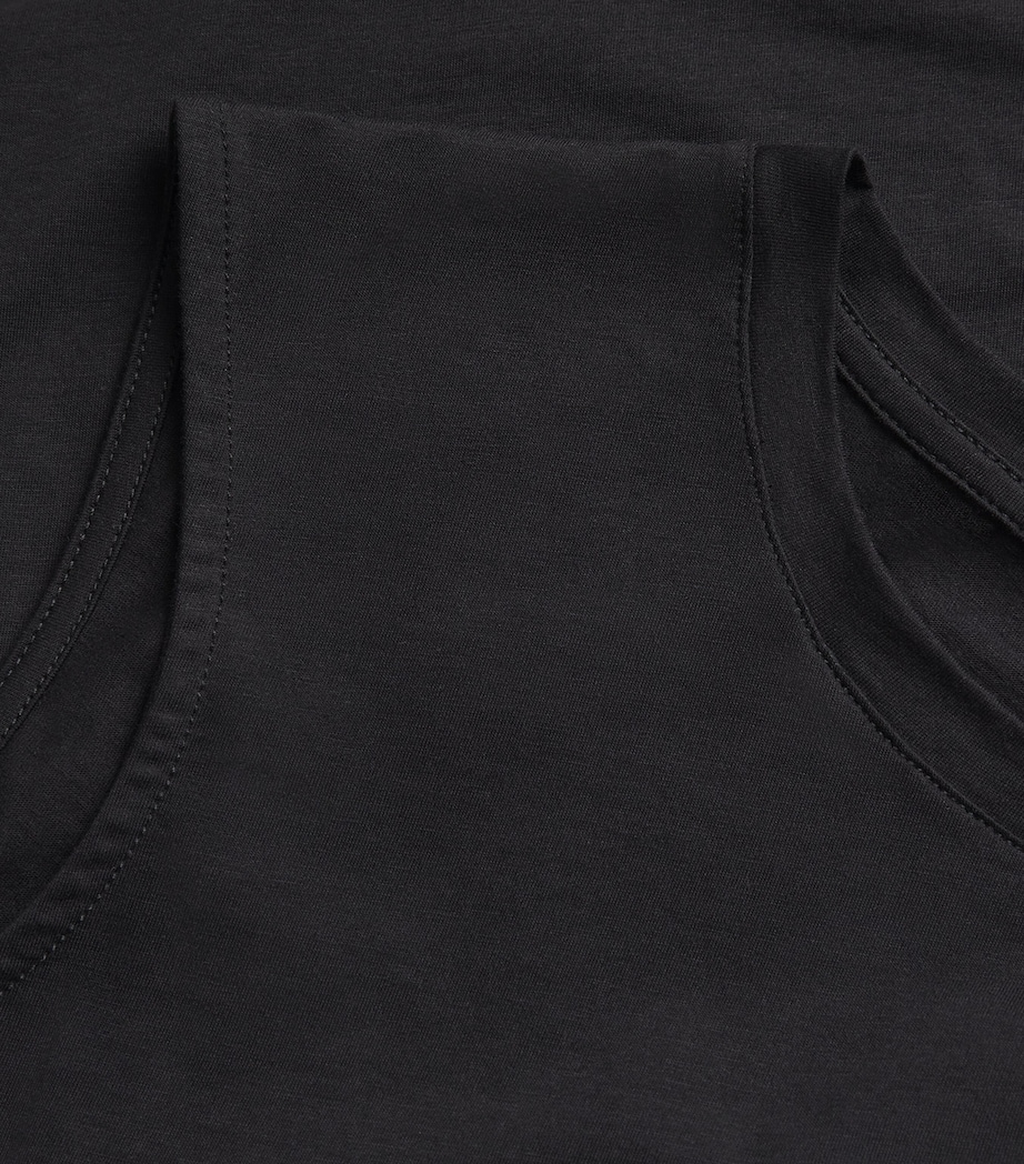 Cotton-Silk Tank Top BLACK Image 5
