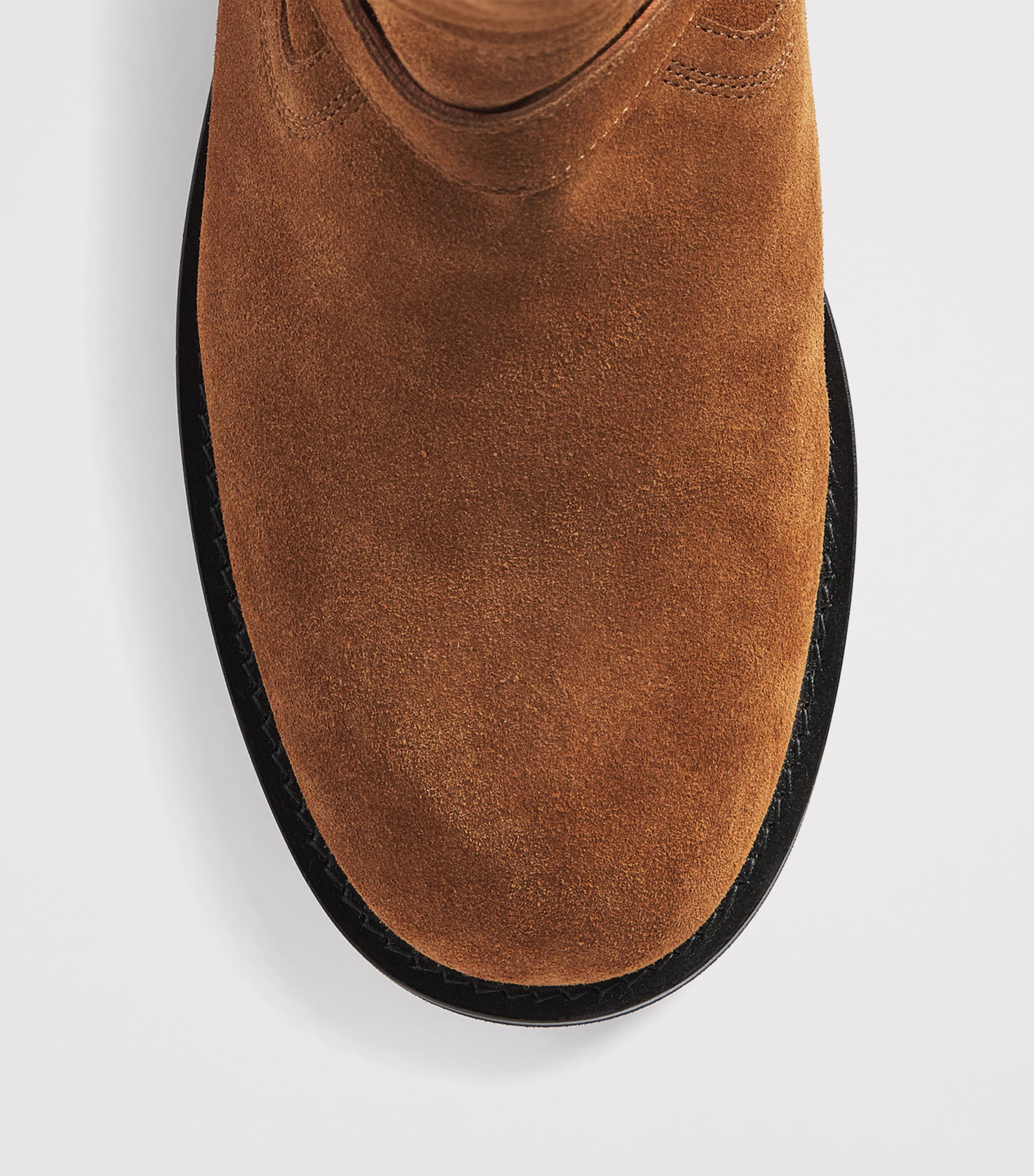 System Suede Buckle Ankle Boots Camel Image 6