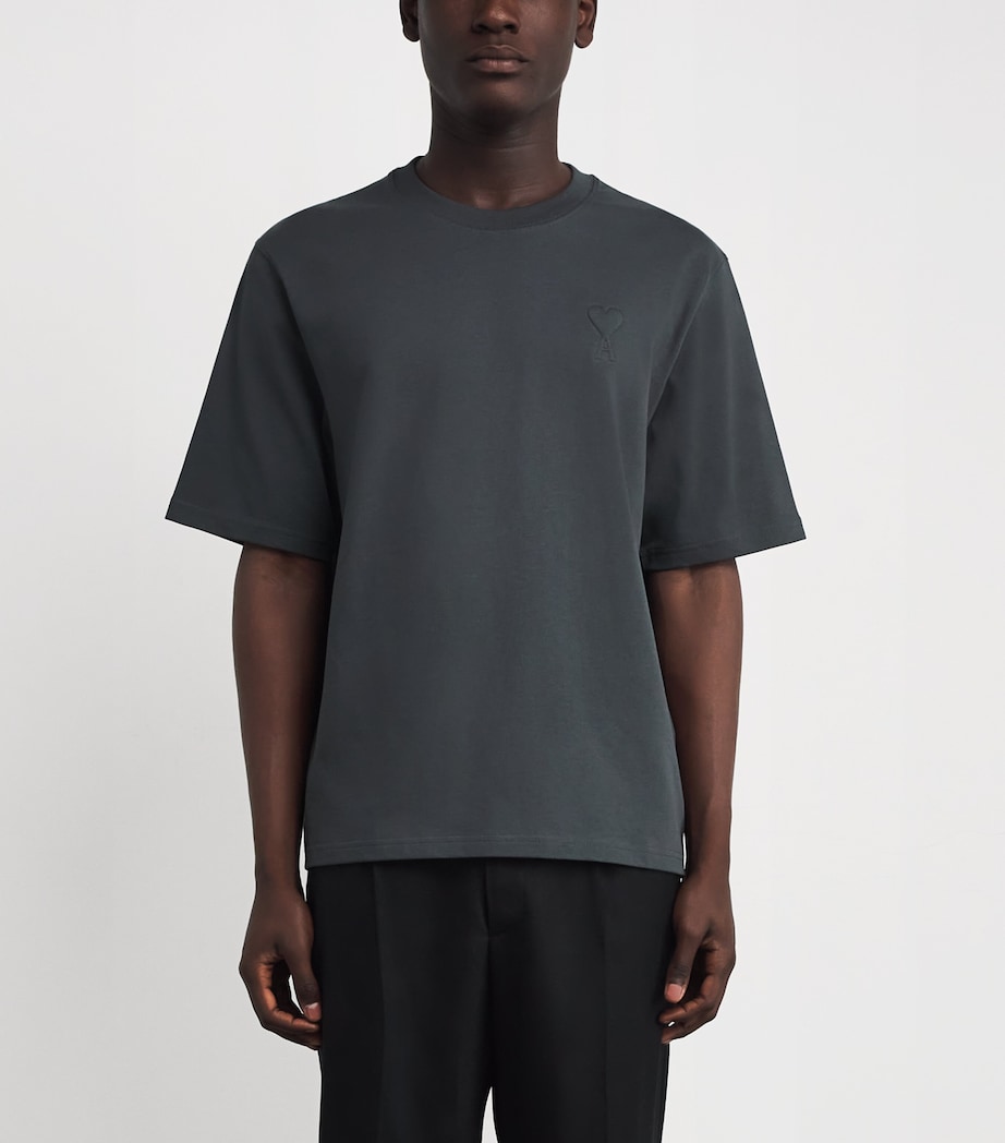 Cotton Ami de Coeur Boxy T-Shirt 020 - ANTHRACITE Image 3