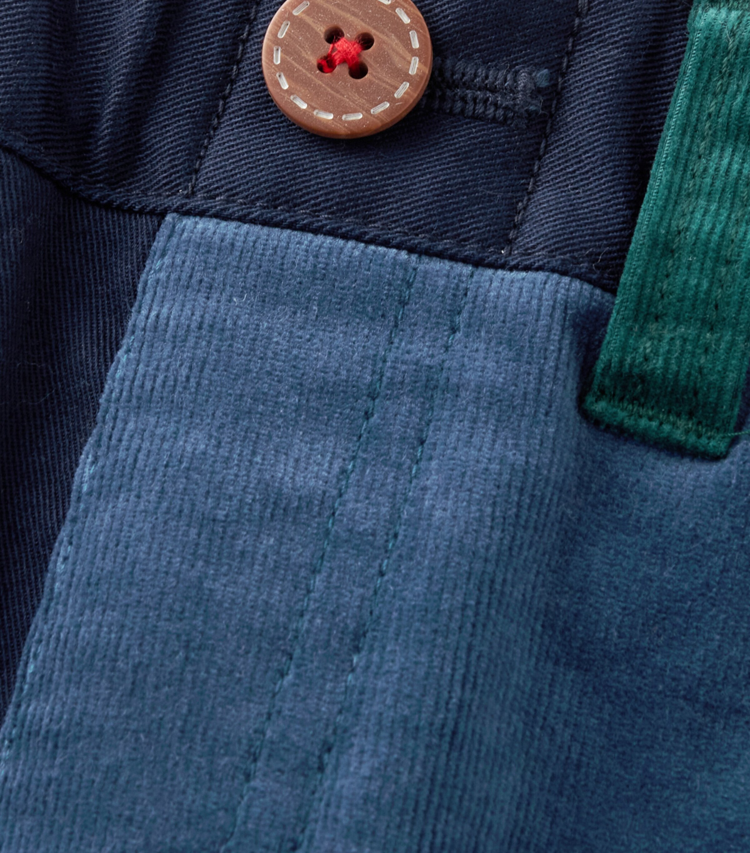 Cotton-Blend Patchwork Embroidered Trousers (2-5 Years) 3 Image 3