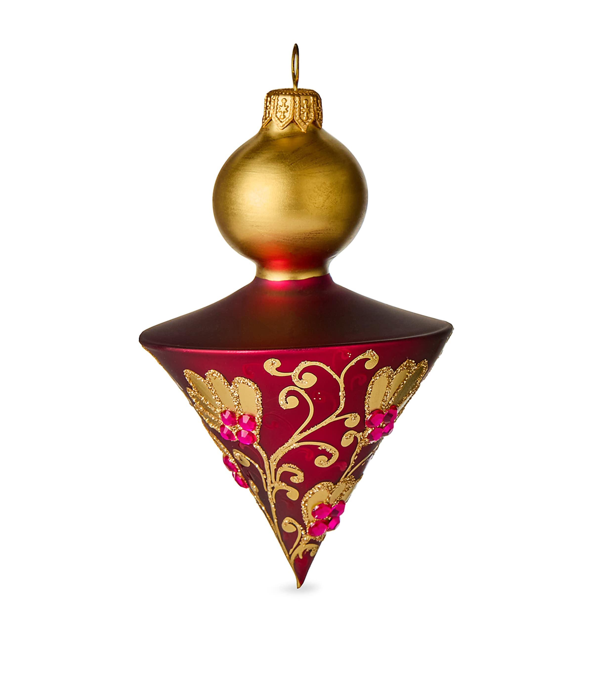 Harrods Floral Drop Tree Decoration In Purple
